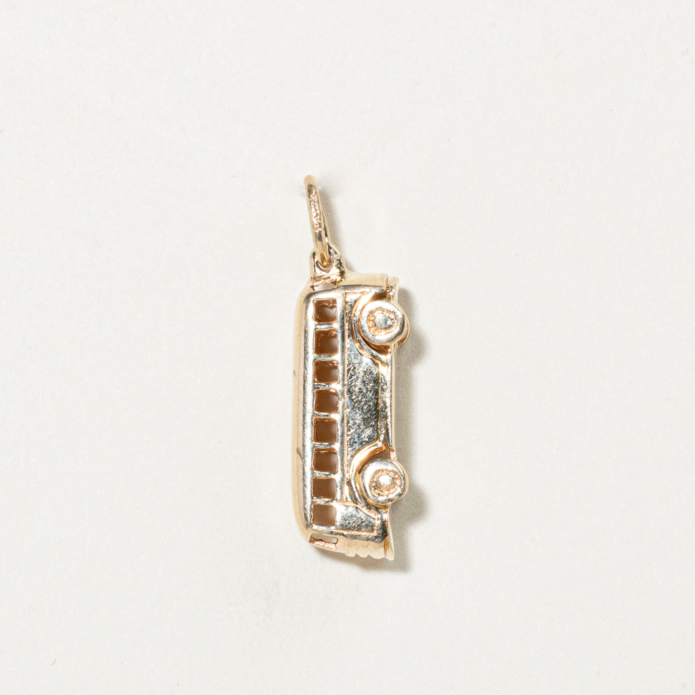 10k Yellow Gold Bus Charm