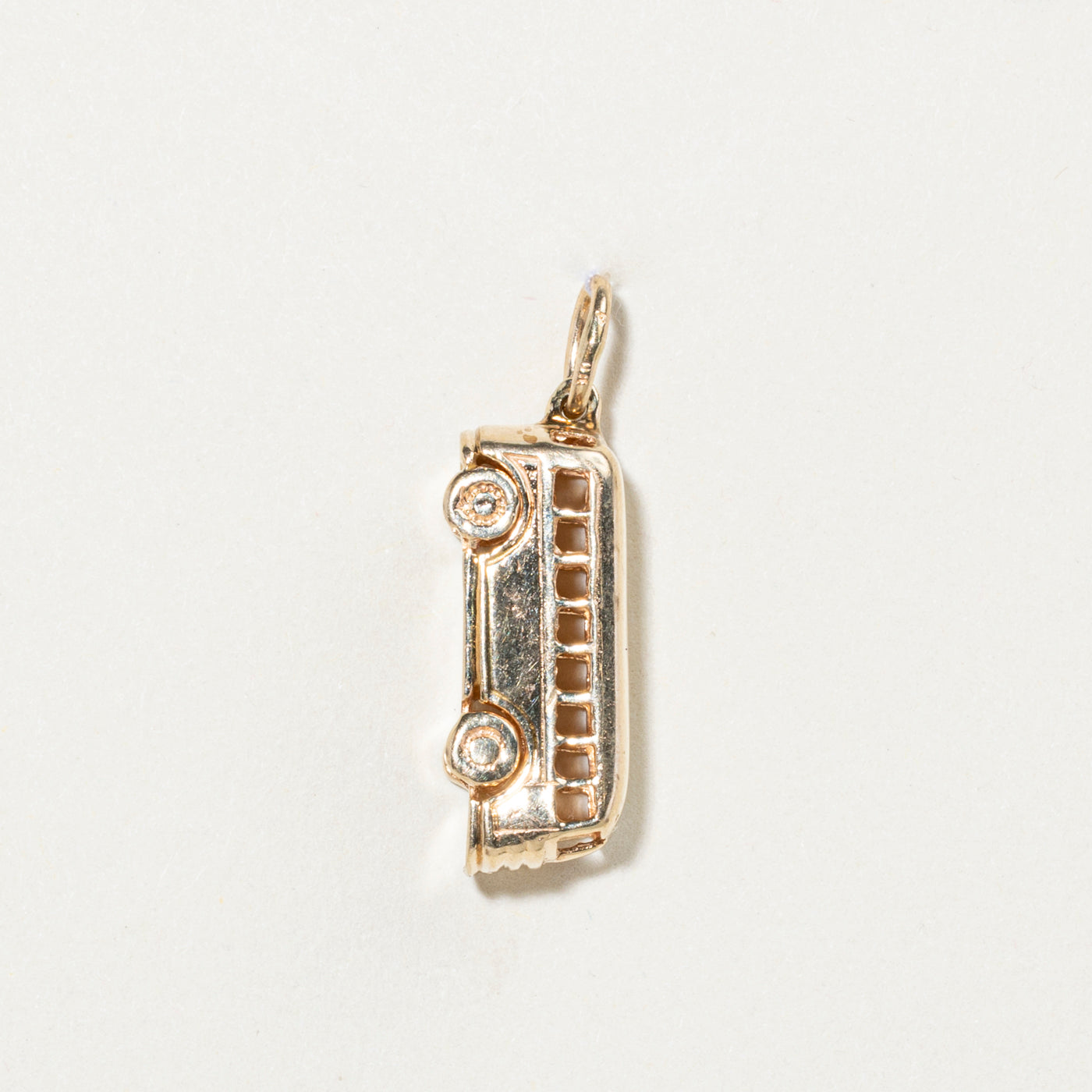 10k Yellow Gold Bus Charm