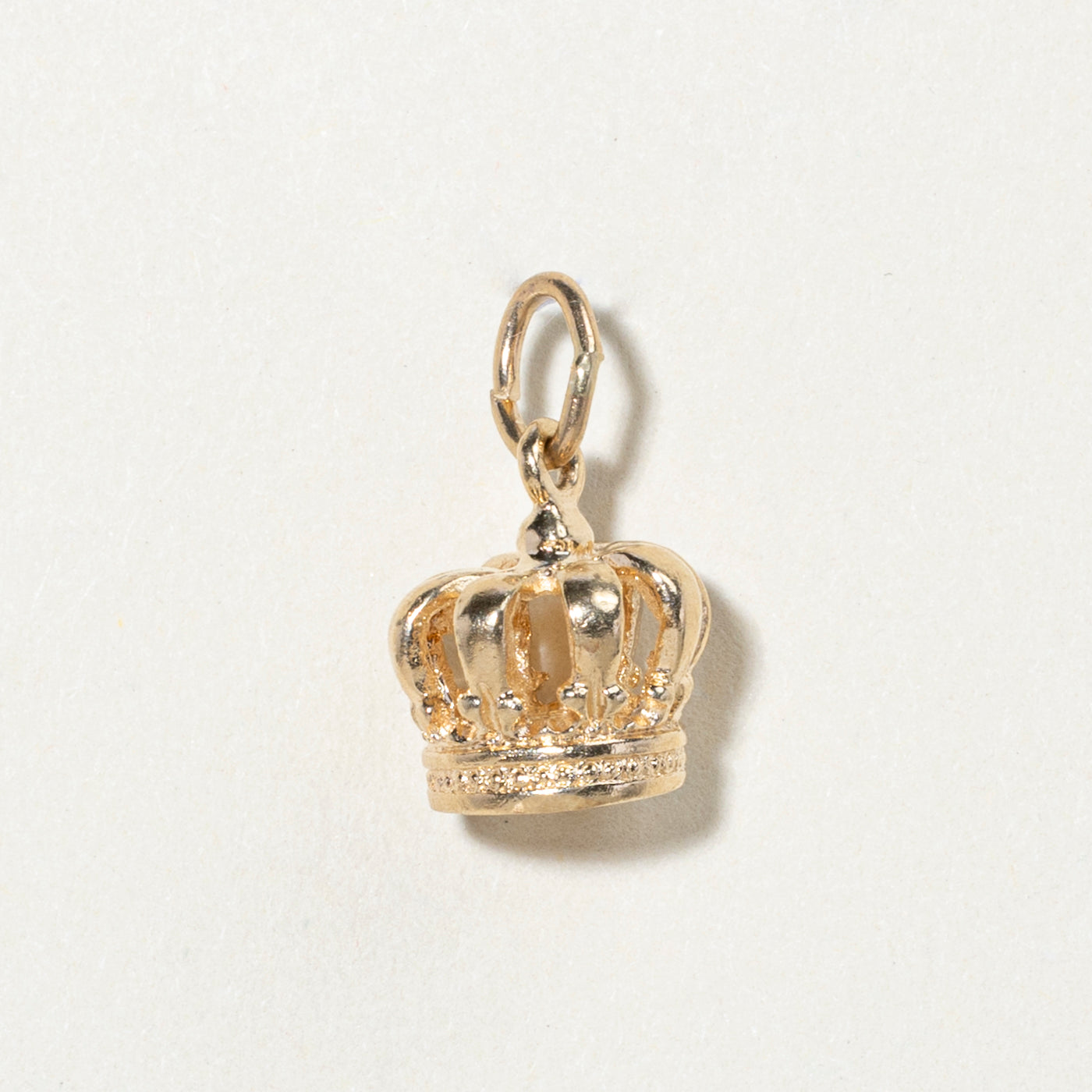 10k Yellow Gold Crown Charm