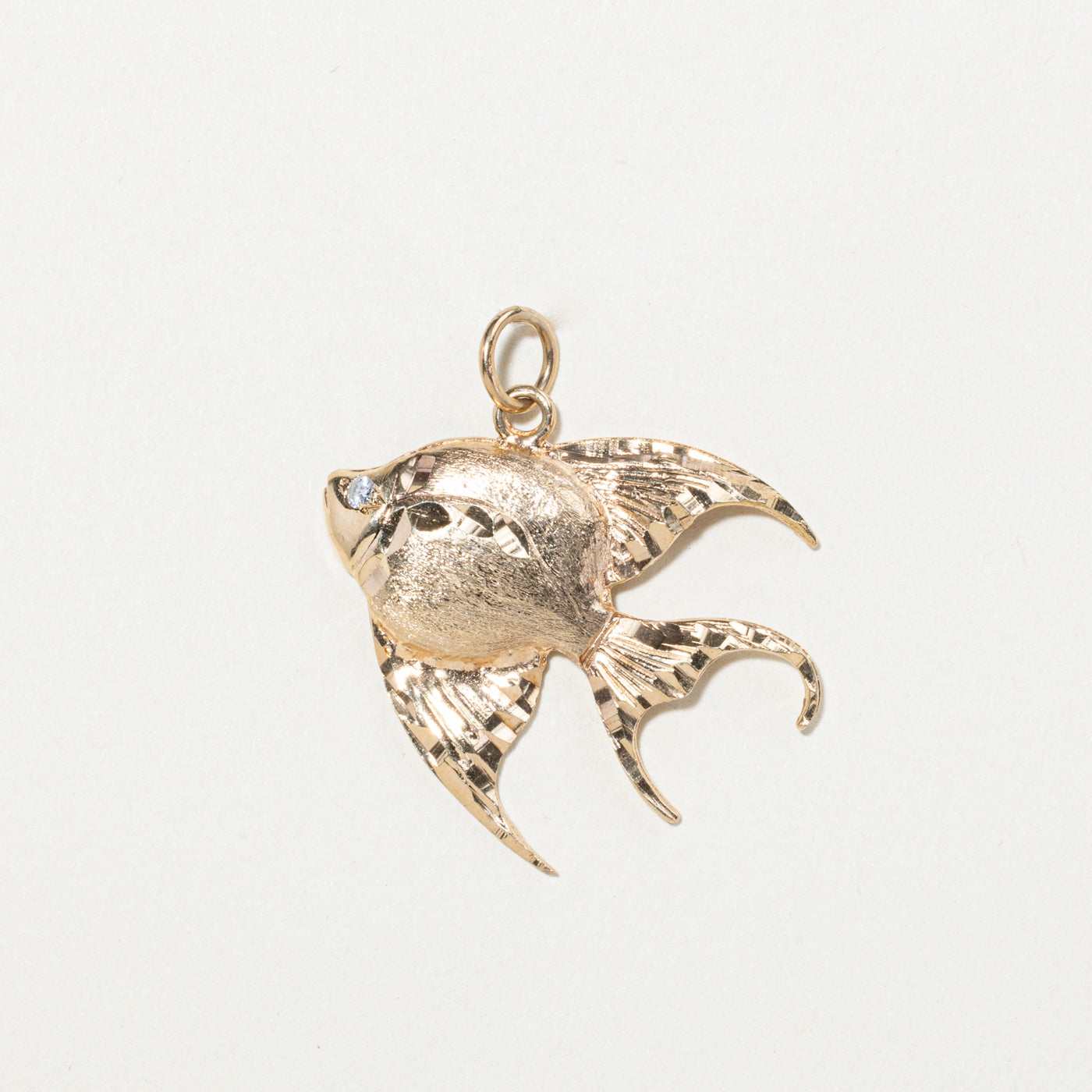 10k Yellow Gold Angel Fish Charm