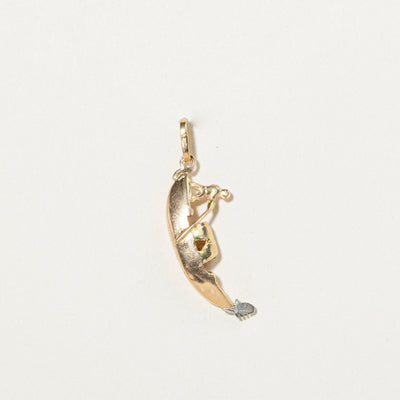18k Yellow Gold Venice Gondola Charm