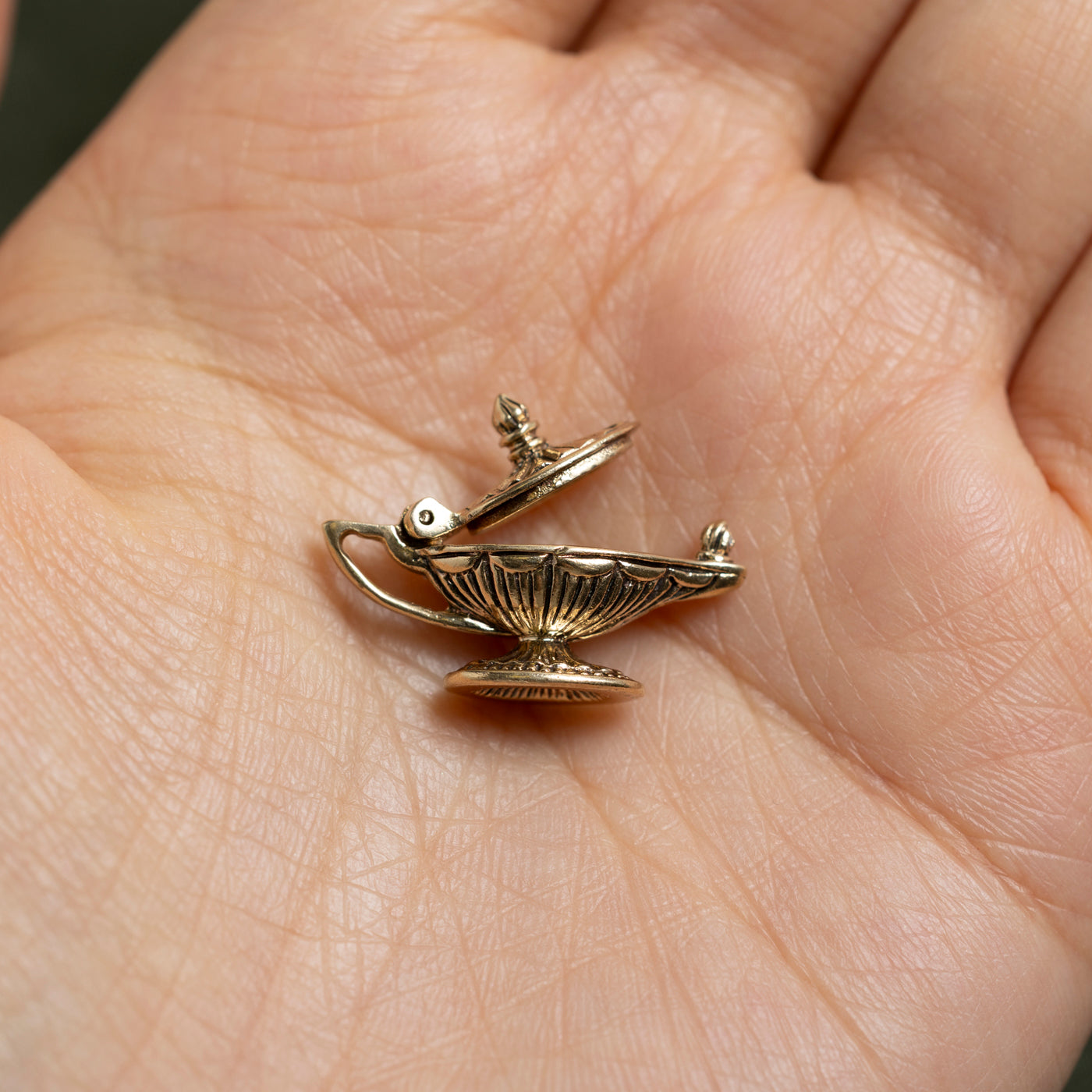 10k Yellow Gold Genie Lamp Charm