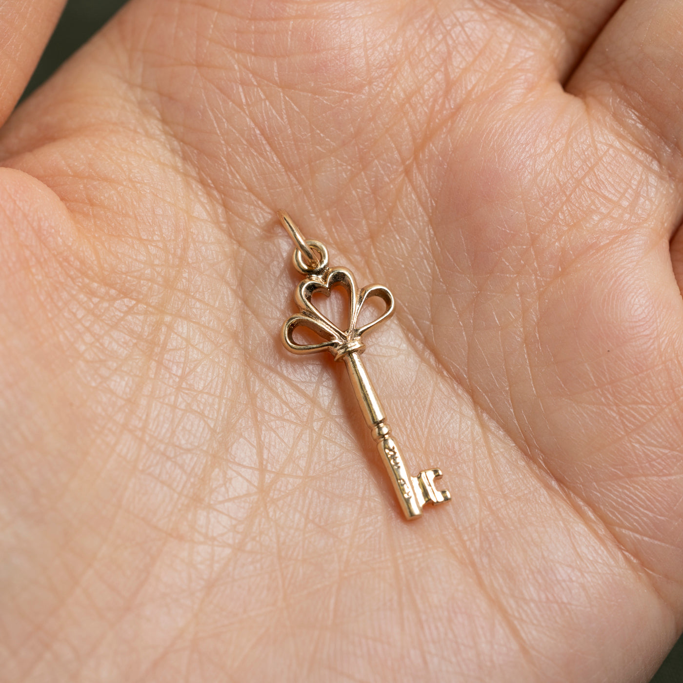 10k Yellow Gold Key Charm