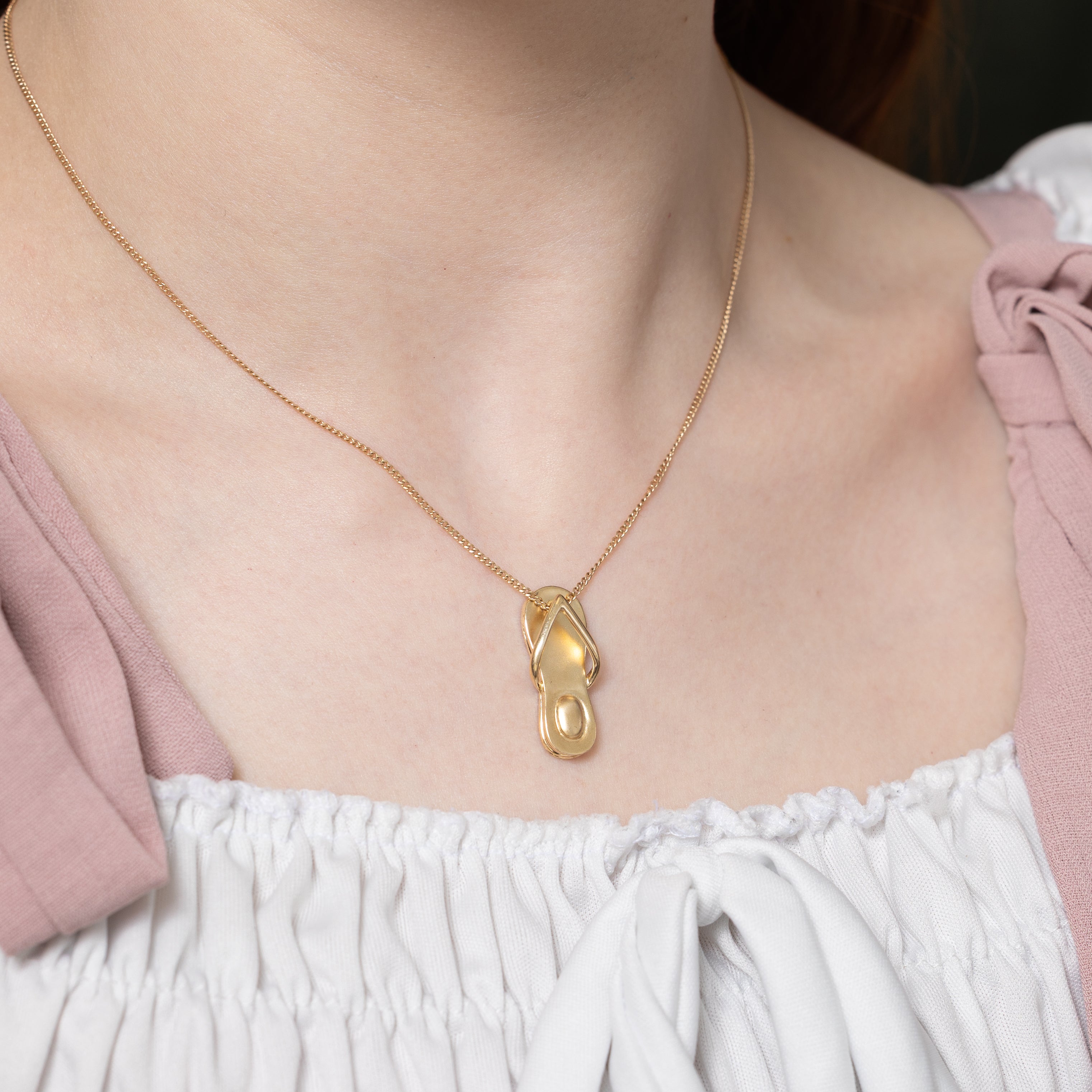 14k Yellow Gold Flip-Flop Charm