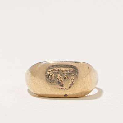 'Birks' 10k Yellow Gold Numeral 