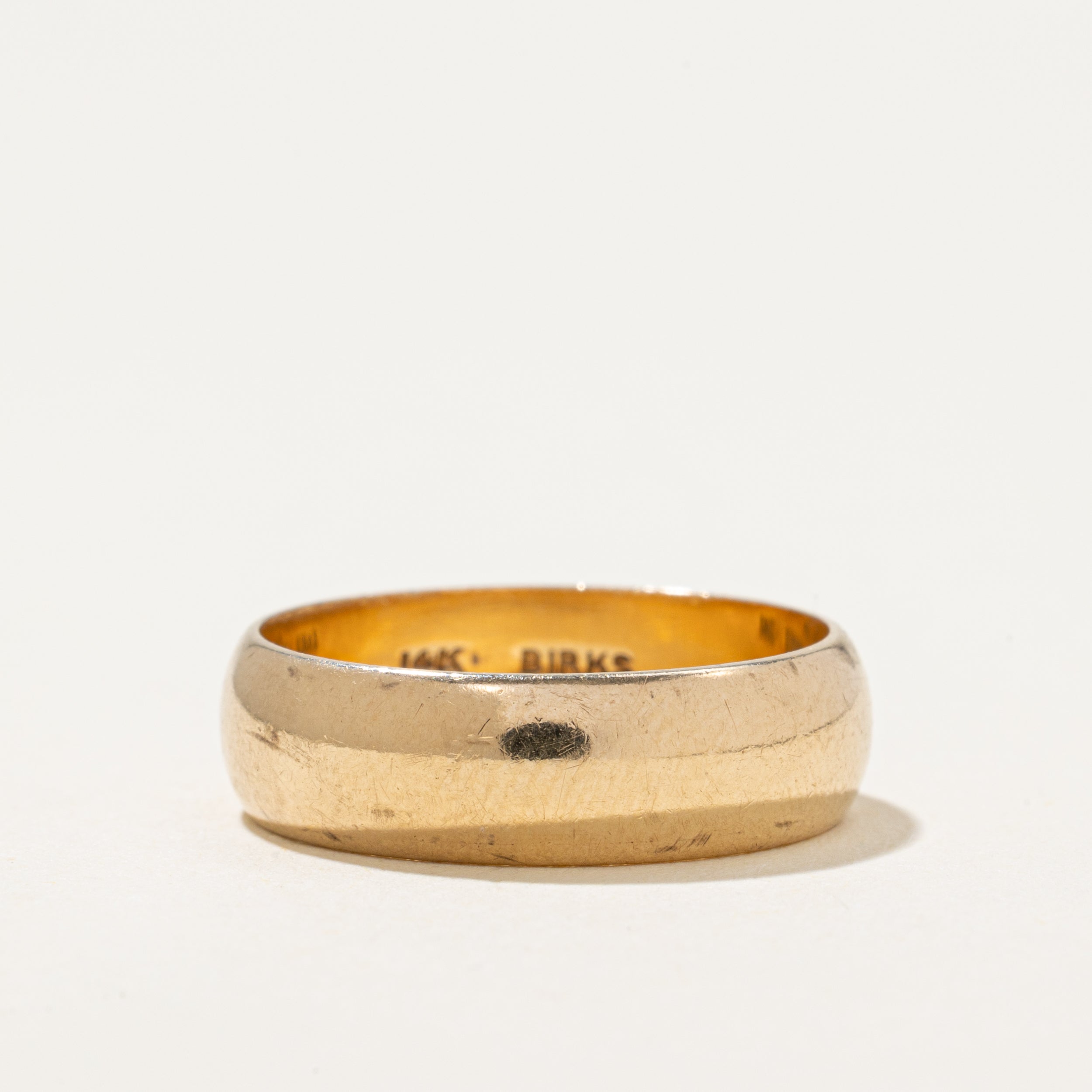 'Birks' 14k Yellow Gold Band | 5.75mm | SZ 7
