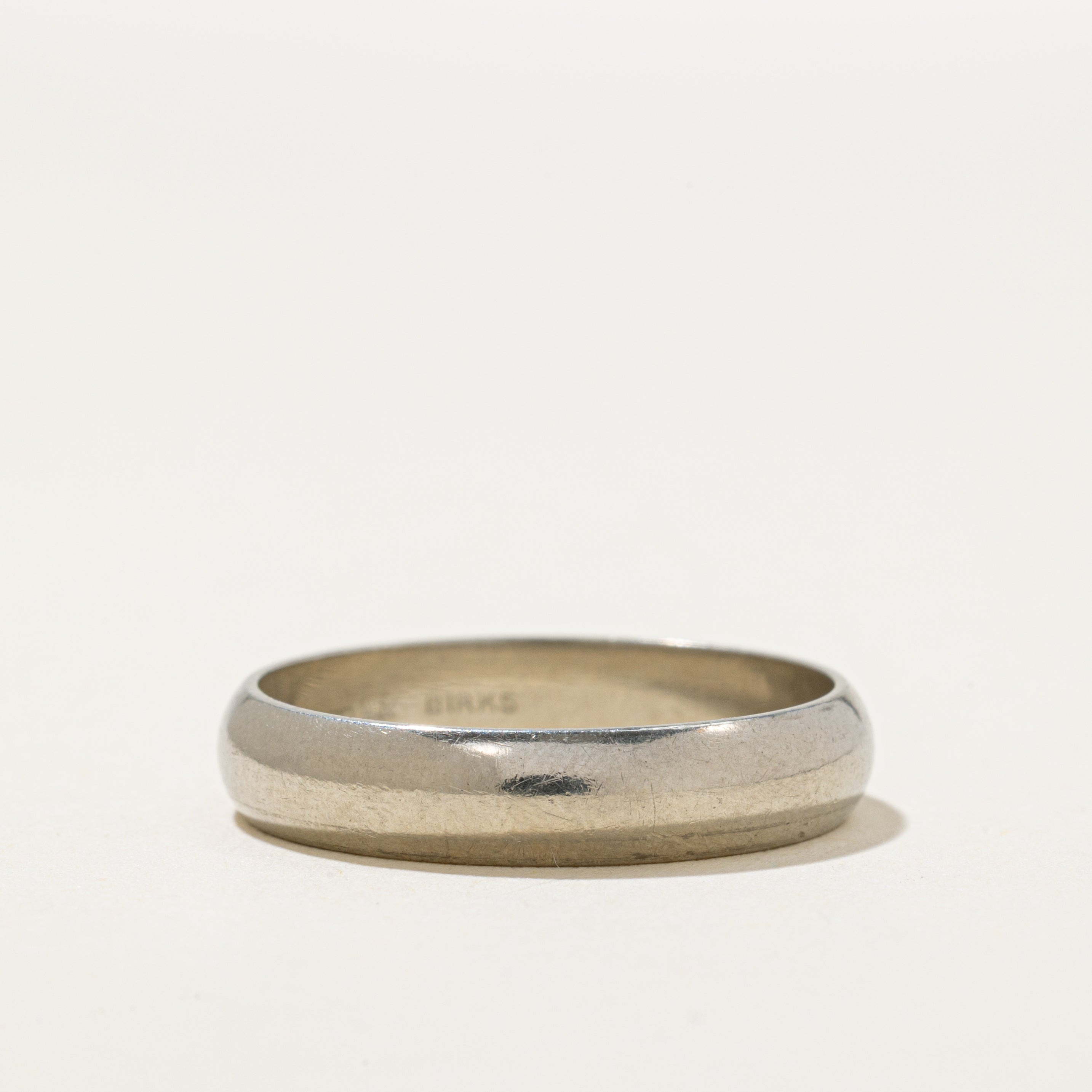 'Birks' 14k White Gold Band | 4.75mm | SZ 11.5