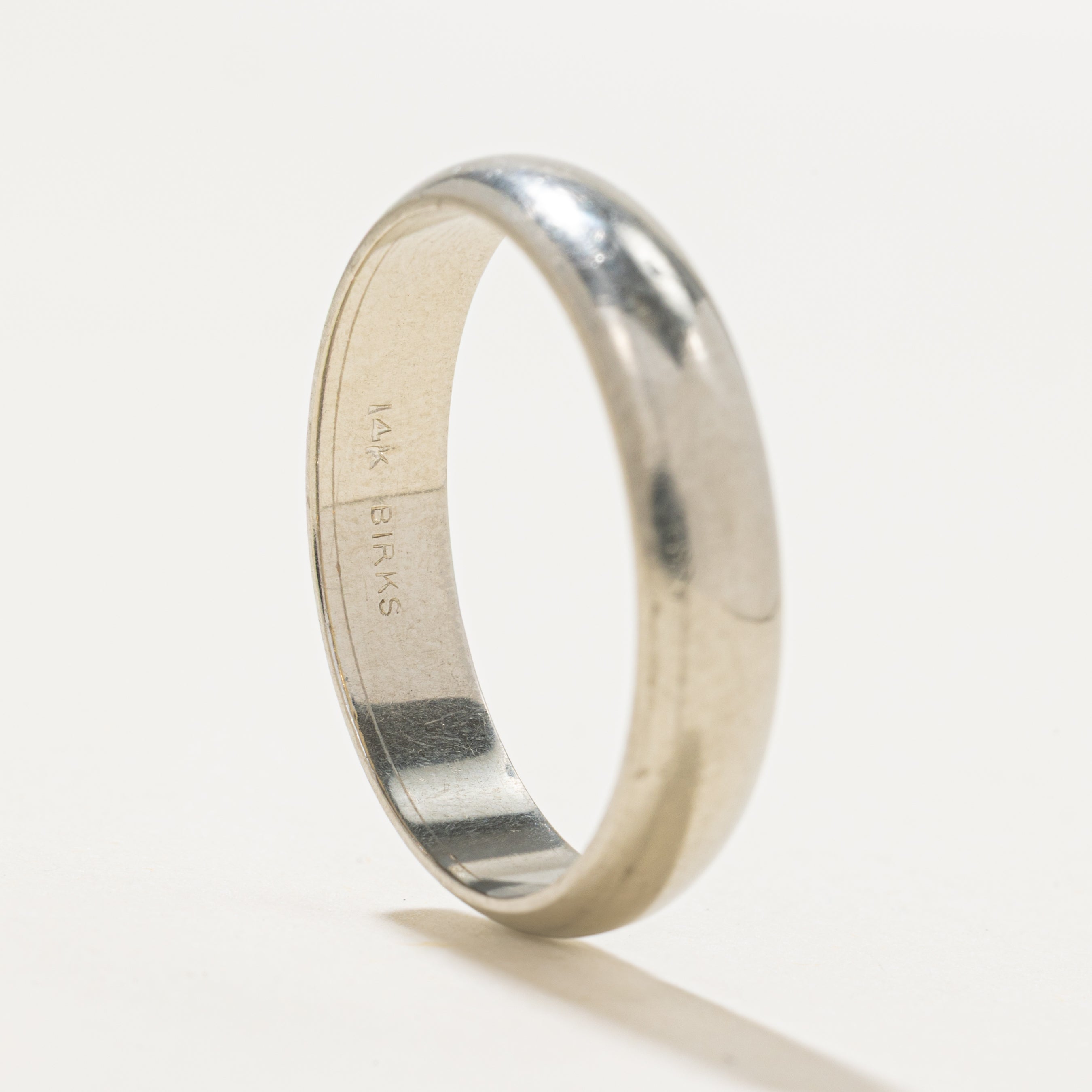'Birks' 14k White Gold Band | 4.75mm | SZ 11.5