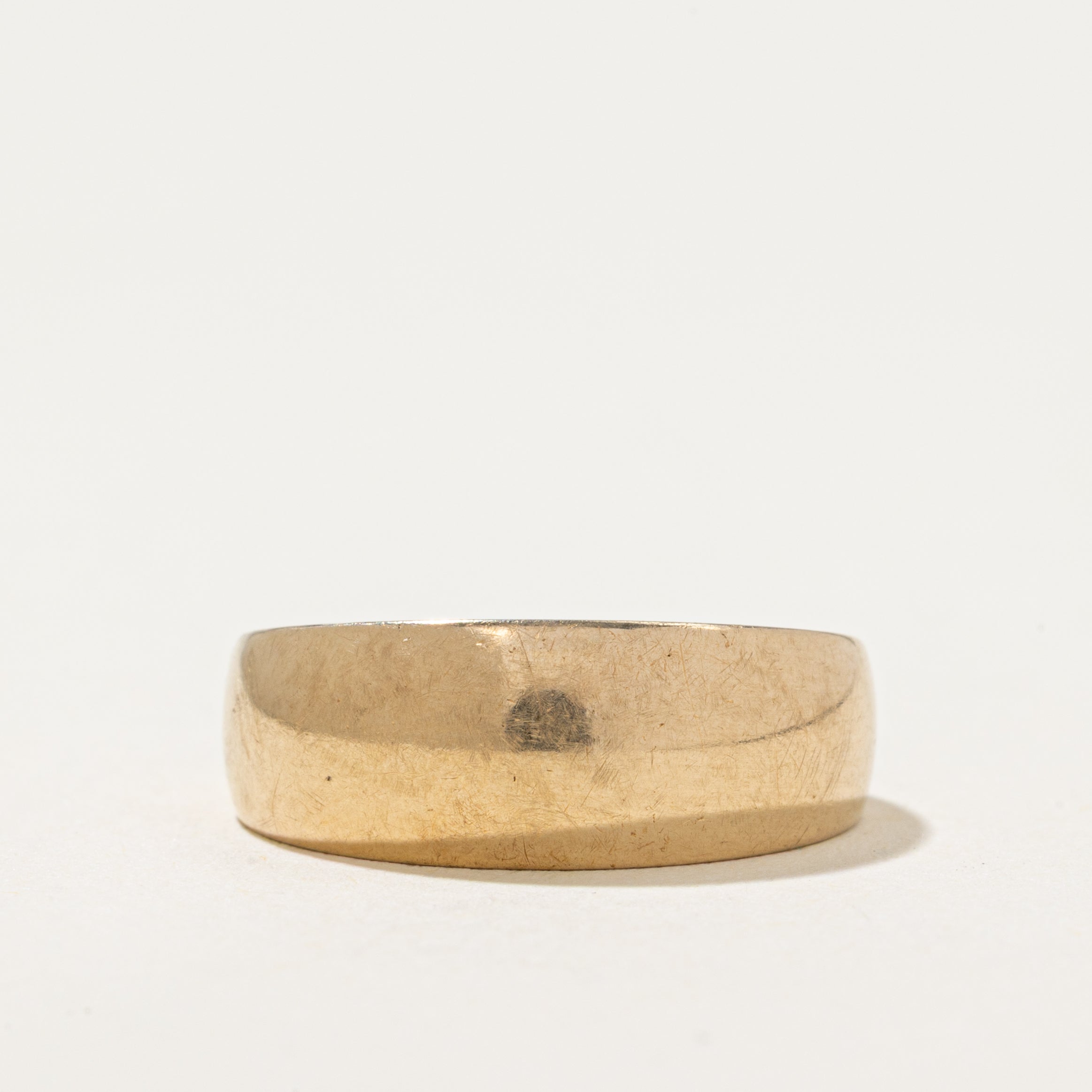 'Birks' 14k Yellow Gold Plain Dome Ring | SZ 5.5