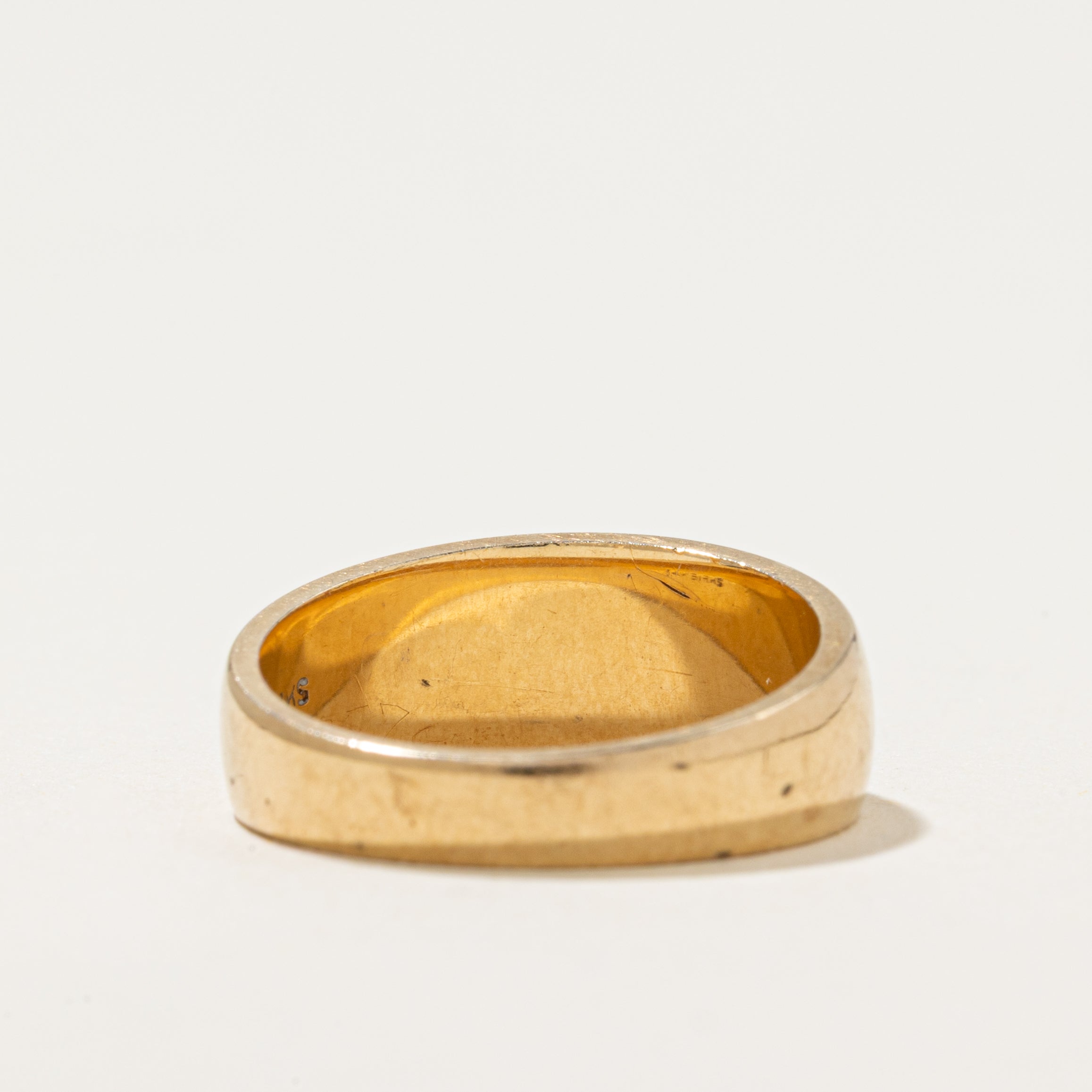 'Birks' 14k Yellow Gold Plain Dome Ring | SZ 5.5