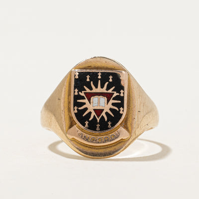 'Birks' 10k Yellow Gold Enamel 