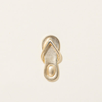 14k Yellow Gold Flip-Flop Charm