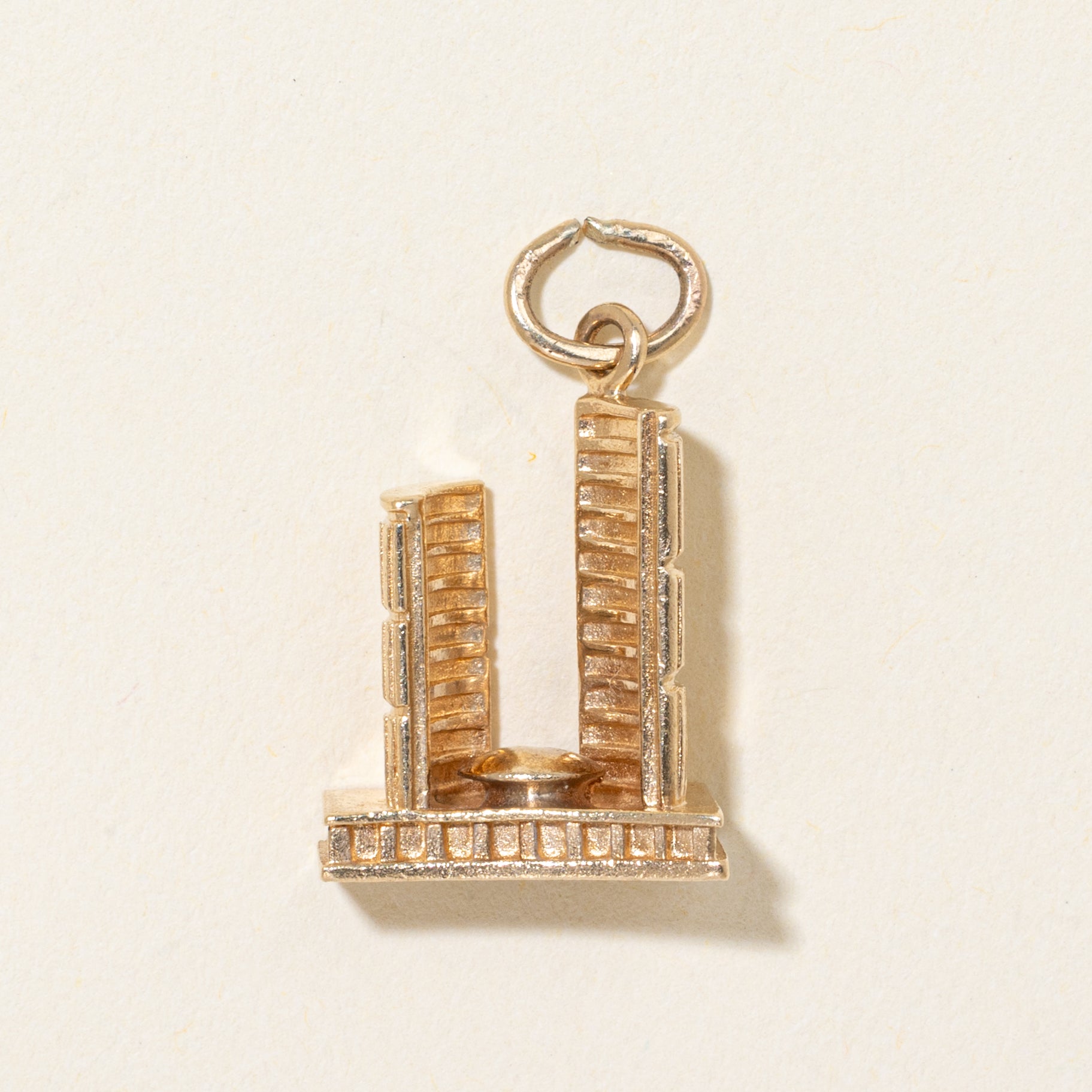 14k Yellow Gold Toronto City Hall Building Charm