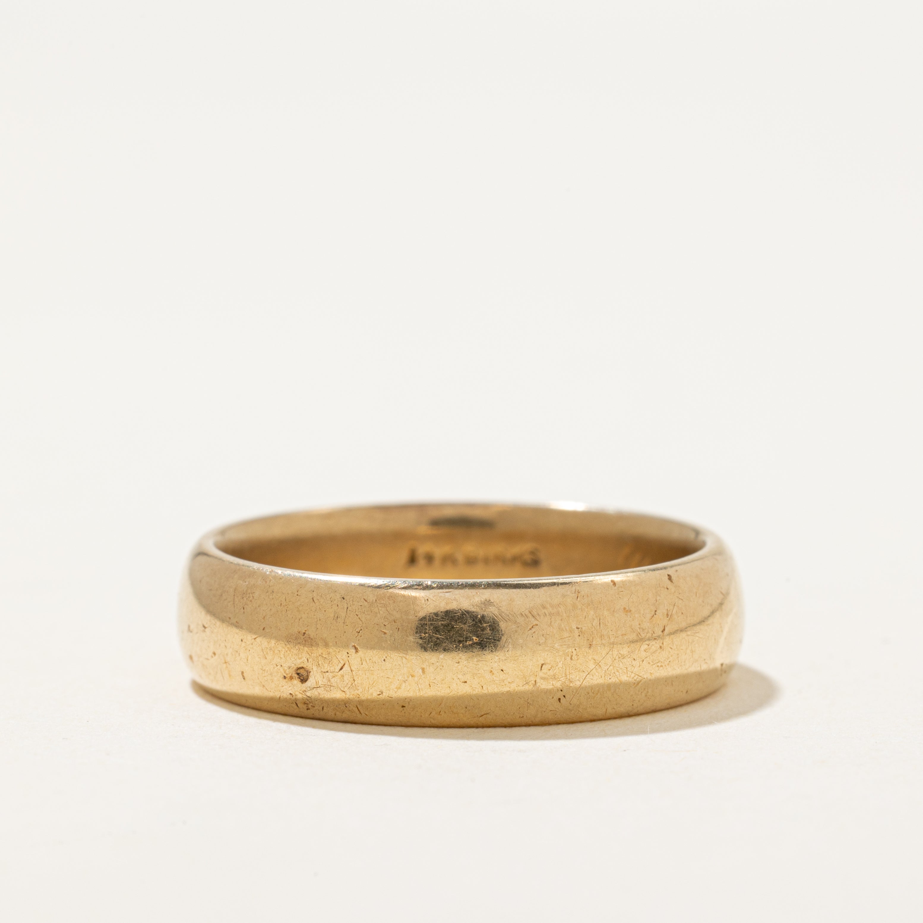 'Birks' 14k Yellow Gold Plain Band | 5.75mm | SZ 9.5
