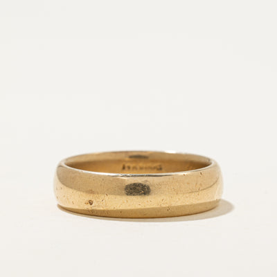 'Birks' 14k Yellow Gold Plain Band | 5.75mm | SZ 9.5