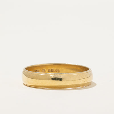 'Birks' 18k Yellow Gold Milgrain Band | 5mm | SZ 11.75