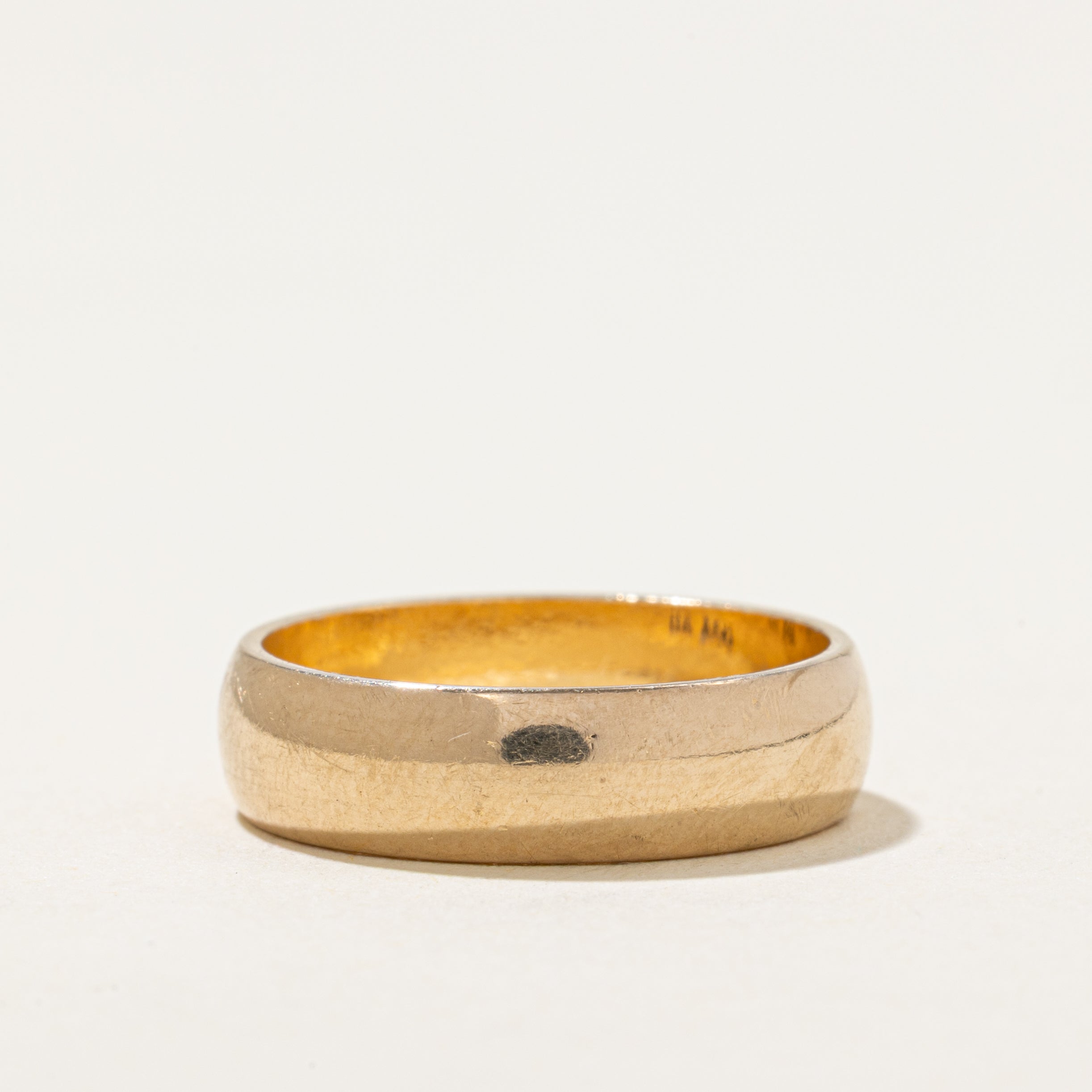 'Birks' 14k Yellow Gold Plain Band | 5.25mm | SZ 7