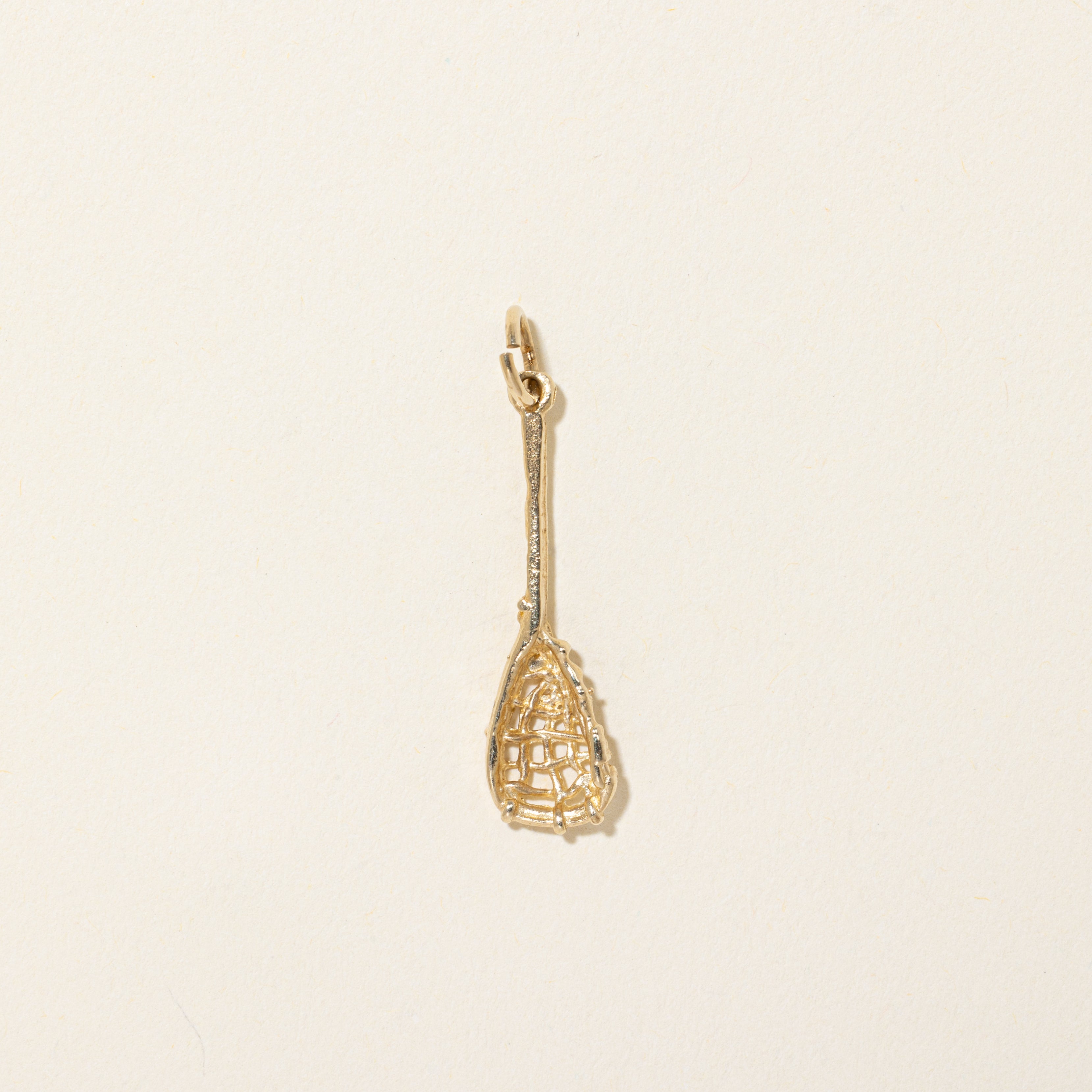 10k Yellow Gold Lacrosse Stick Charm