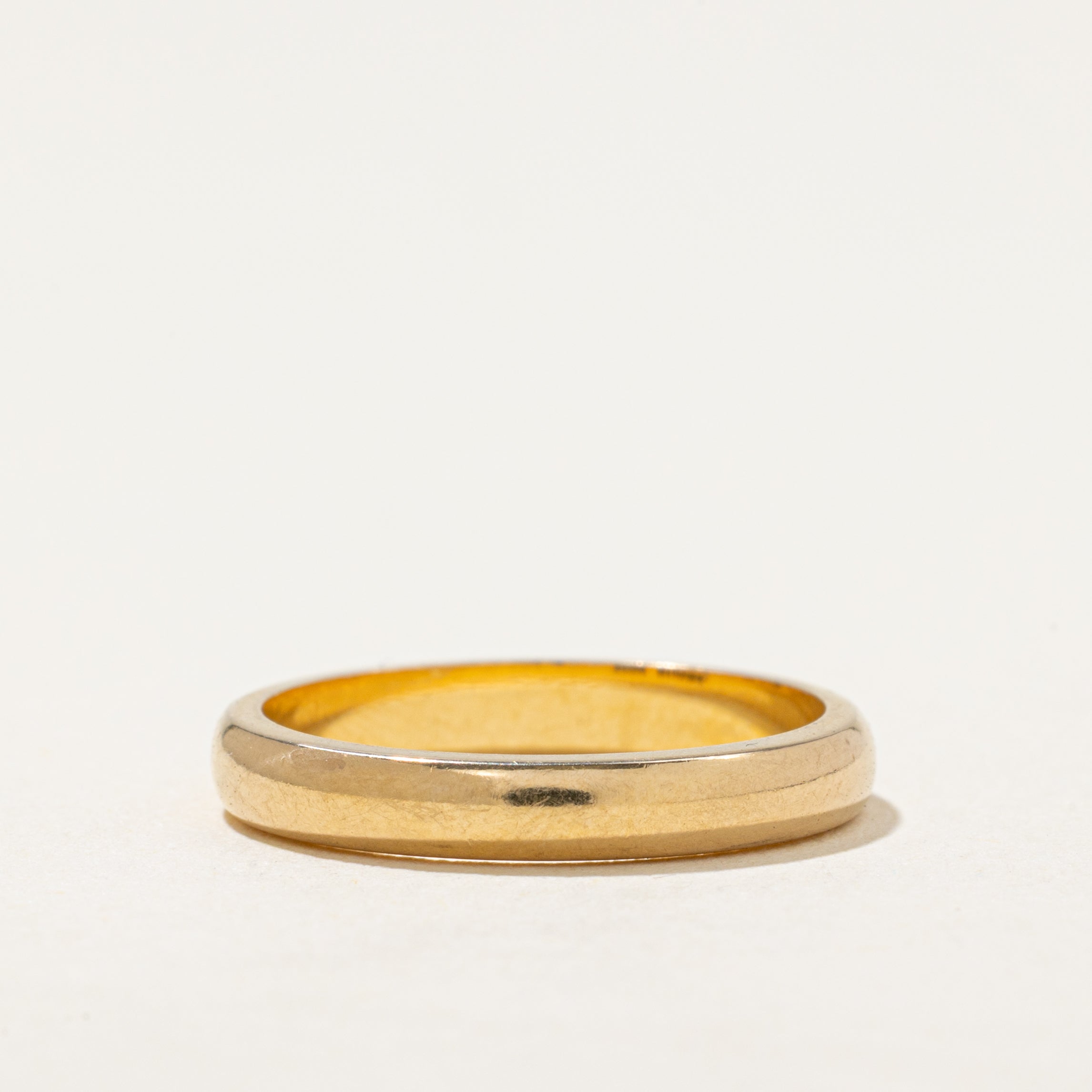 'Birks' 18k Yellow Gold Plain Band | 3mm | SZ 6