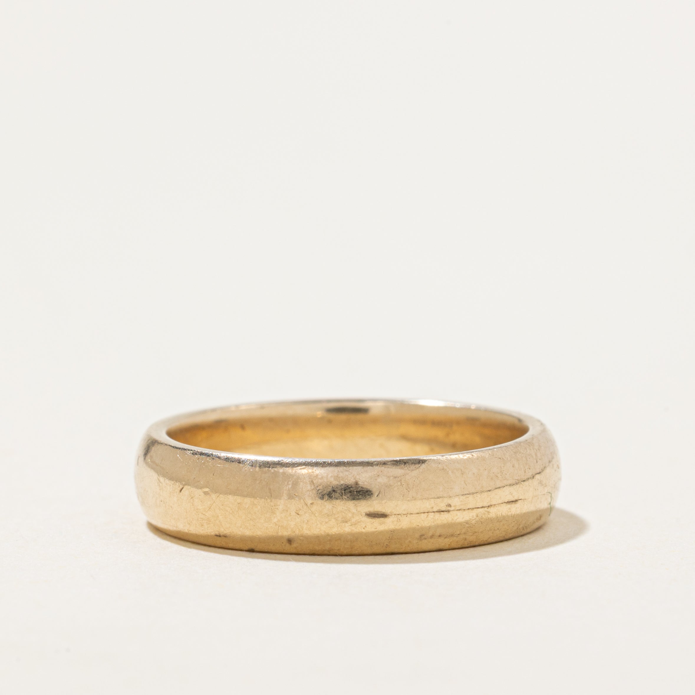 'Birks' 10k Yellow Gold Plain Band | 4.25mm | SZ 5.5
