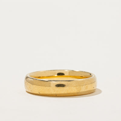 'Birks' 18k Yellow Gold Plain Band | 4.75mm | SZ 8.5