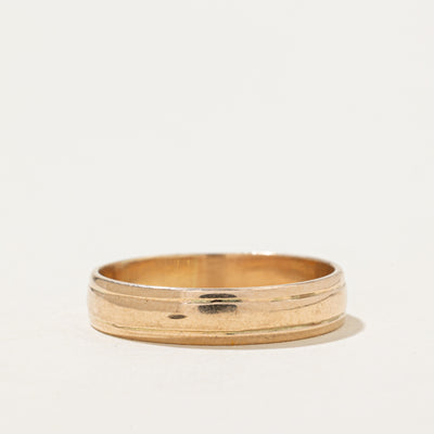 Vintage Canadian 10k Grooved Band | 4.5mm | SZ 8.5