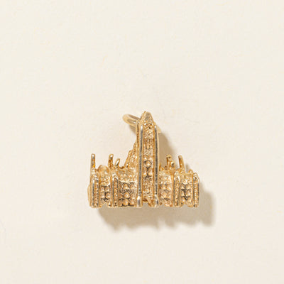 14k Yellow Gold Ottawa Parliament Building Charm