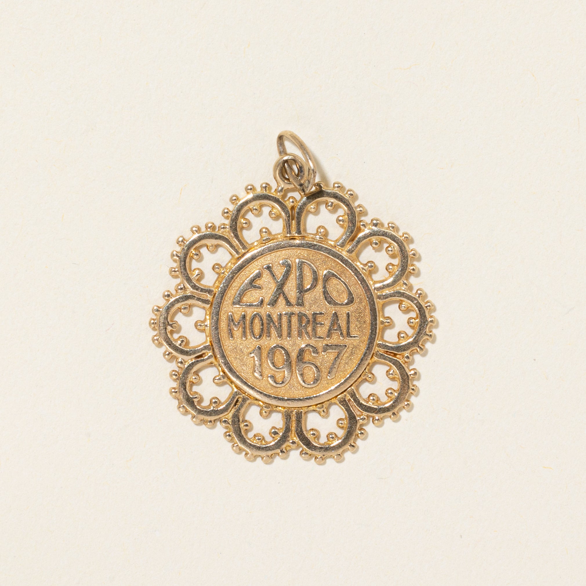 14k Yellow Gold "Expo Montreal 1967" Pendant