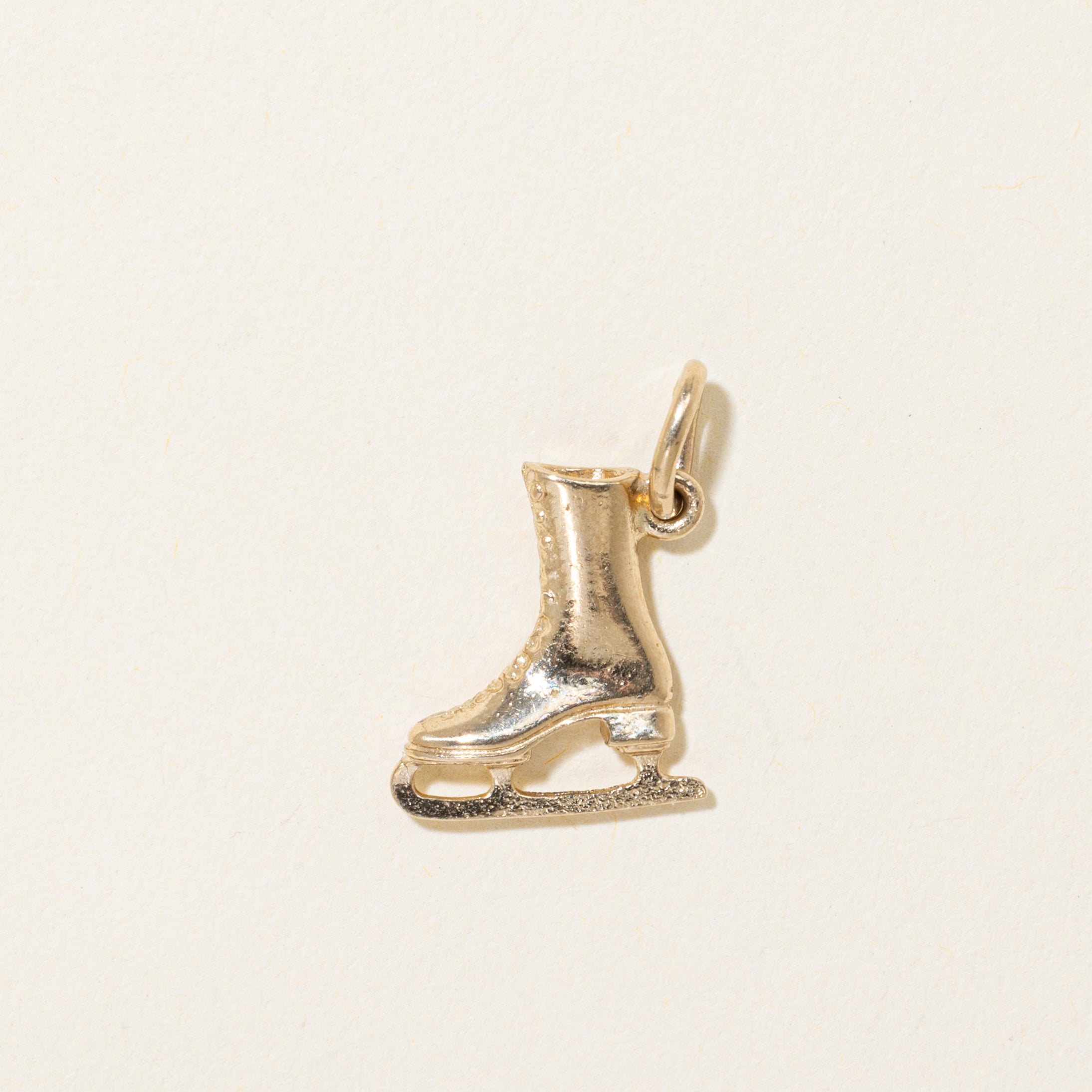10k Yellow Gold Ice Skate Charm