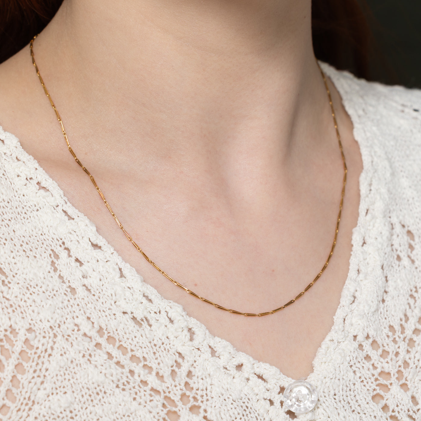 18K Yellow Gold Thin Chain | 19"
