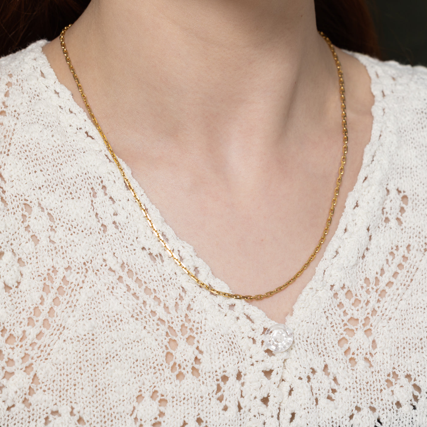 10K Rich Yellow Gold Cable Link Chain | 19.5"