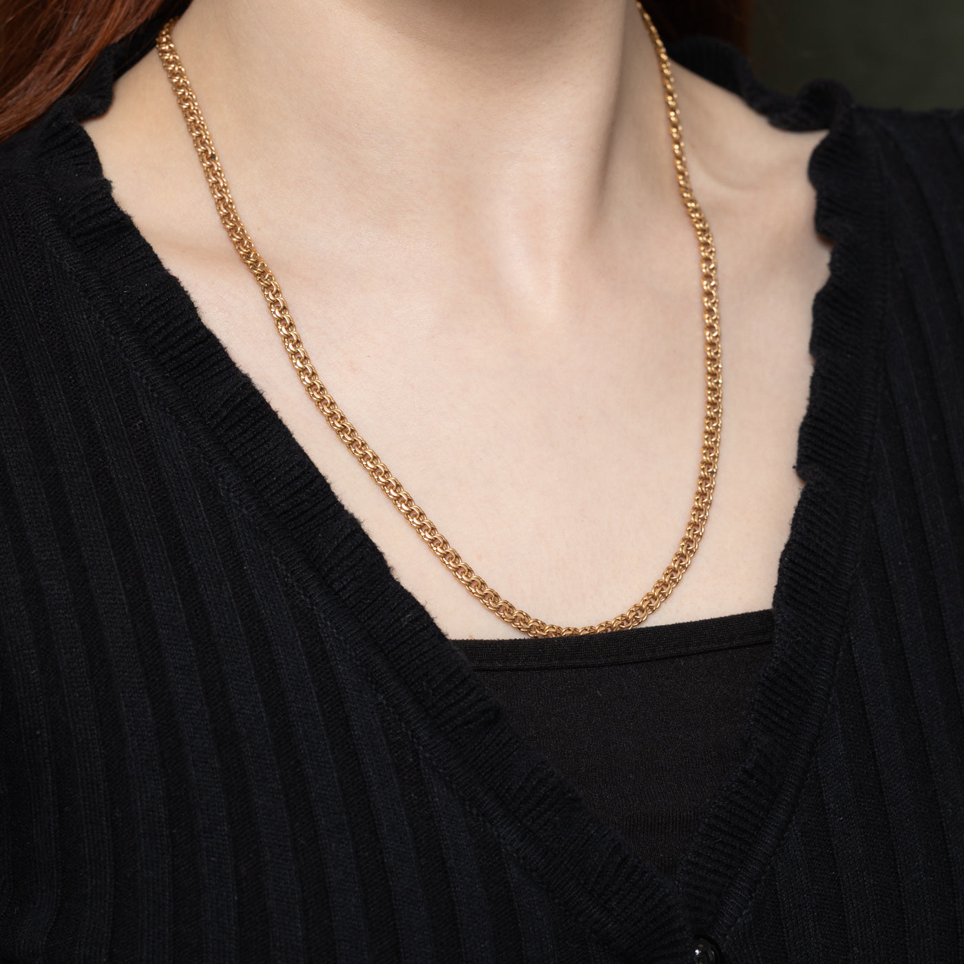 14K Rose Gold Double Link Chain | 20.5"