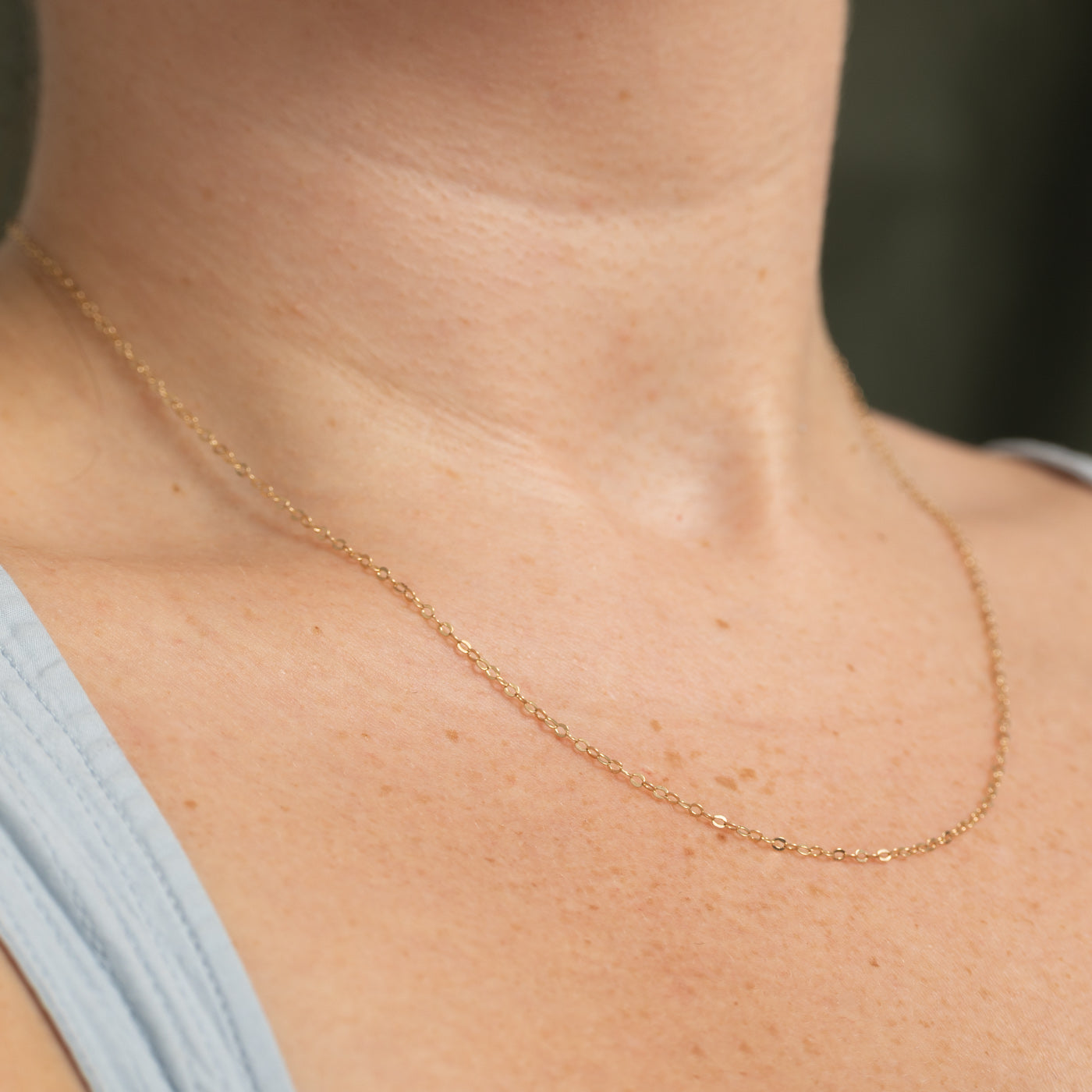 10k Yellow Gold Cable Link Chain | 18"