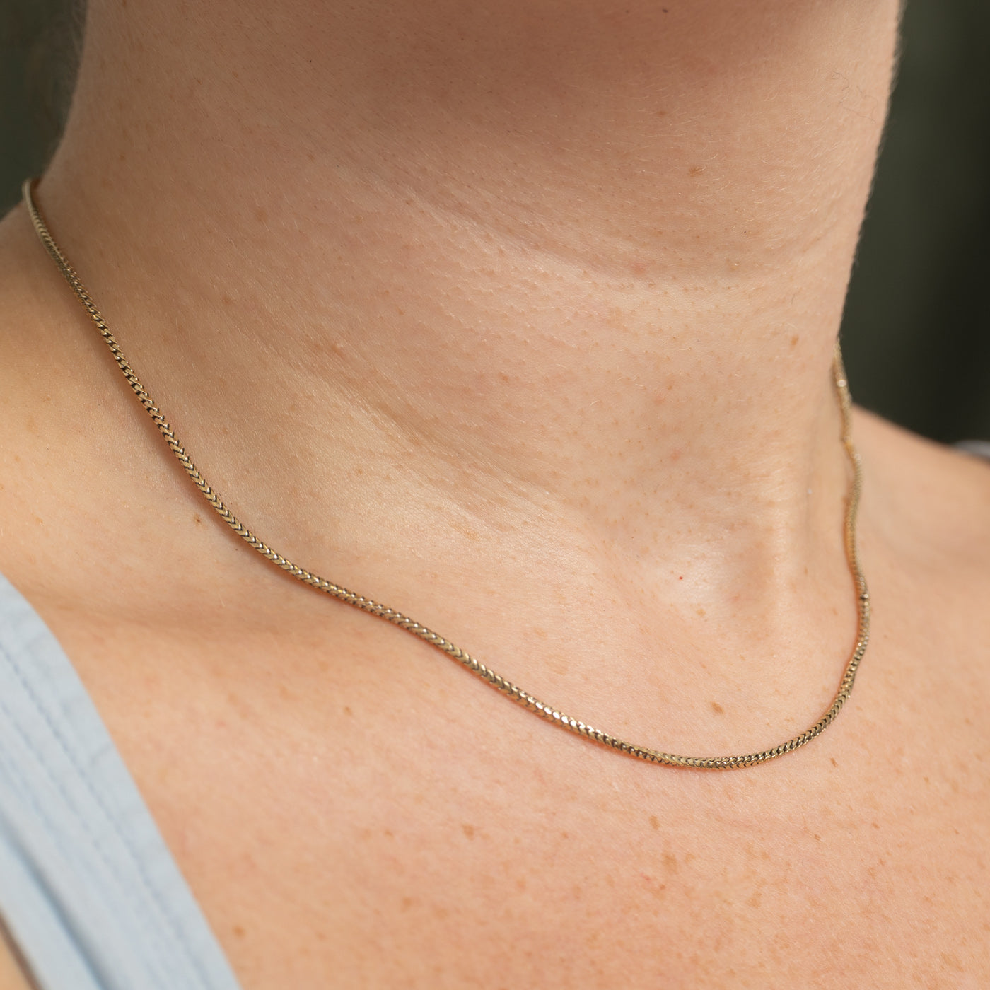 10k Yellow Gold Foxtail Chain | 16"