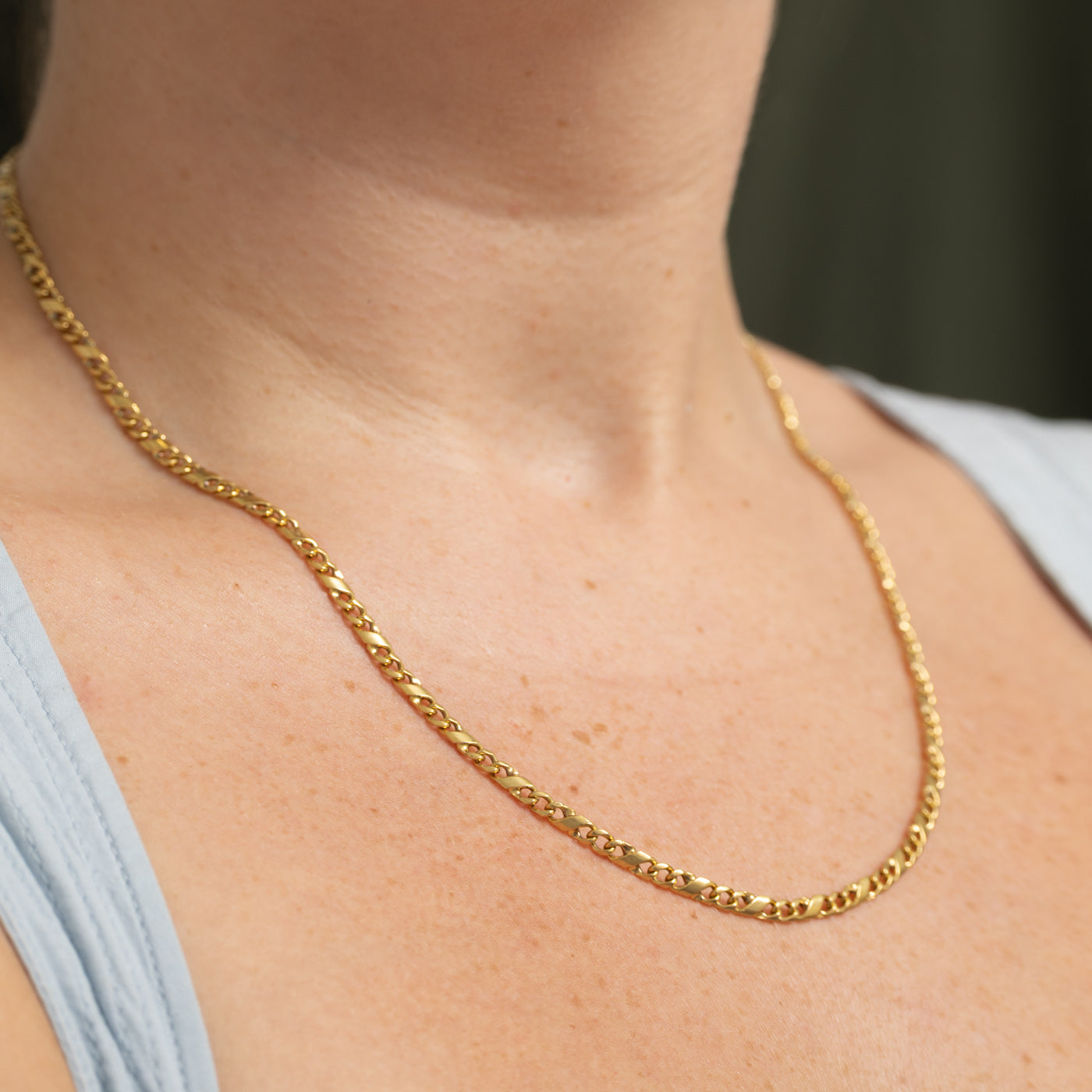 18k Yellow Gold Figarucci Chain | 20"