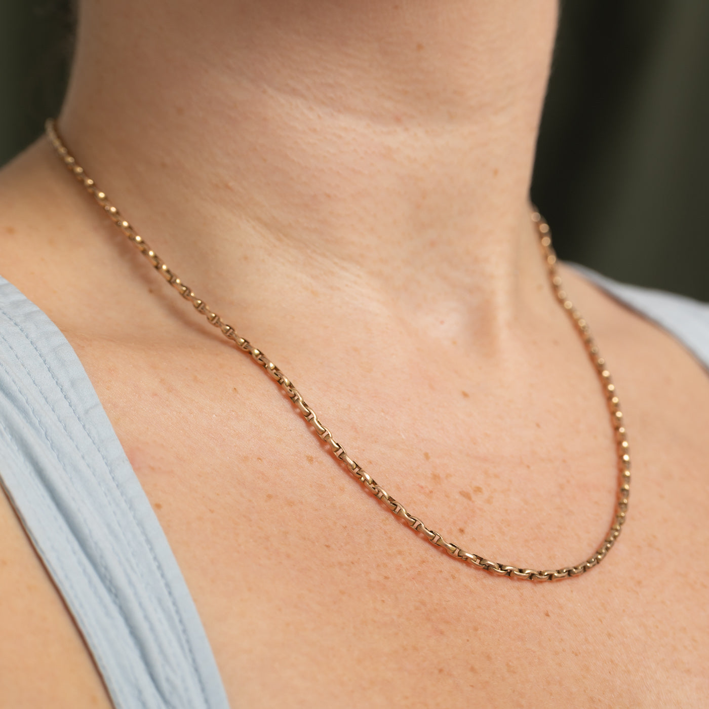10k Yellow Gold Rolo Chain Necklace | 19"