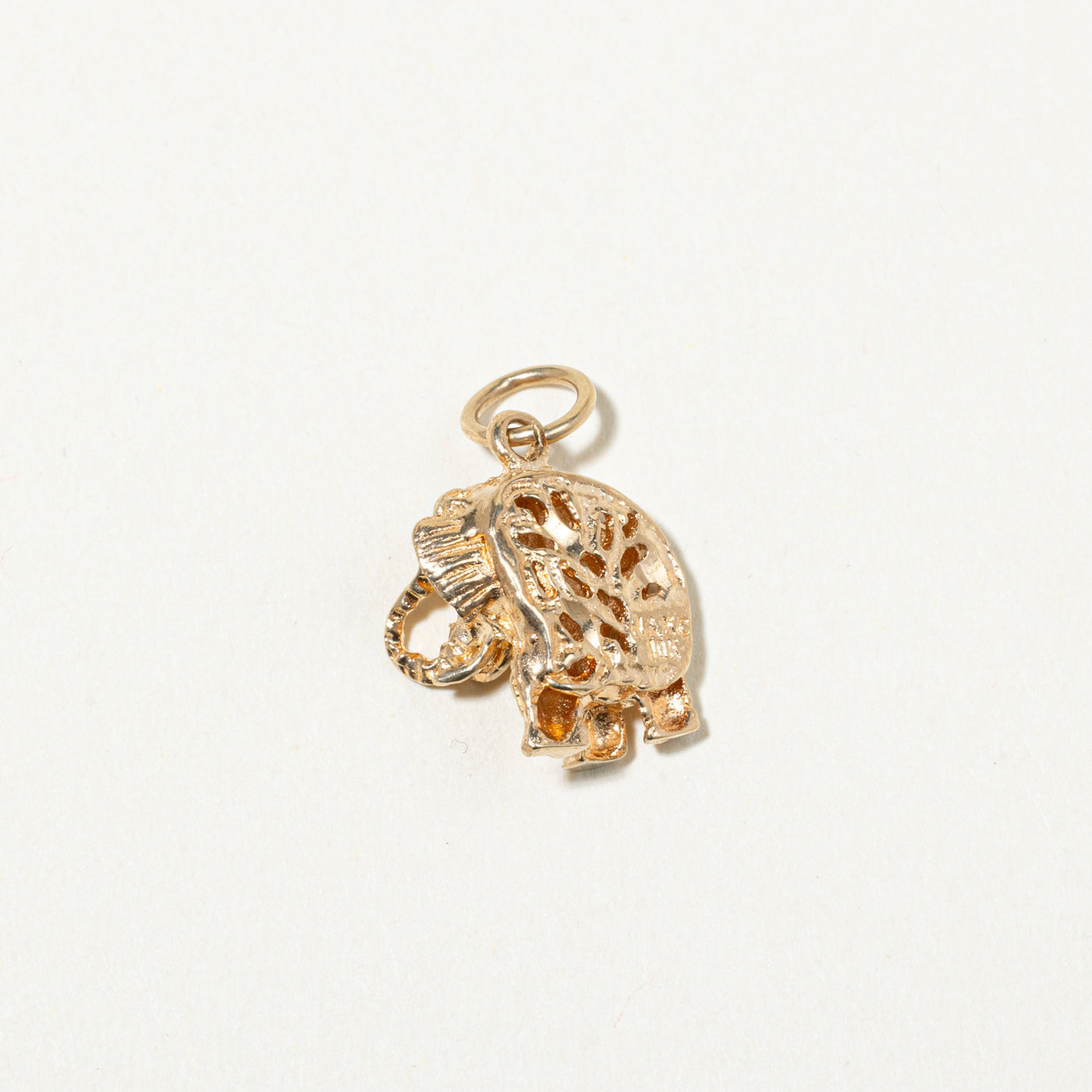 10k Yellow Gold Elephant Charm