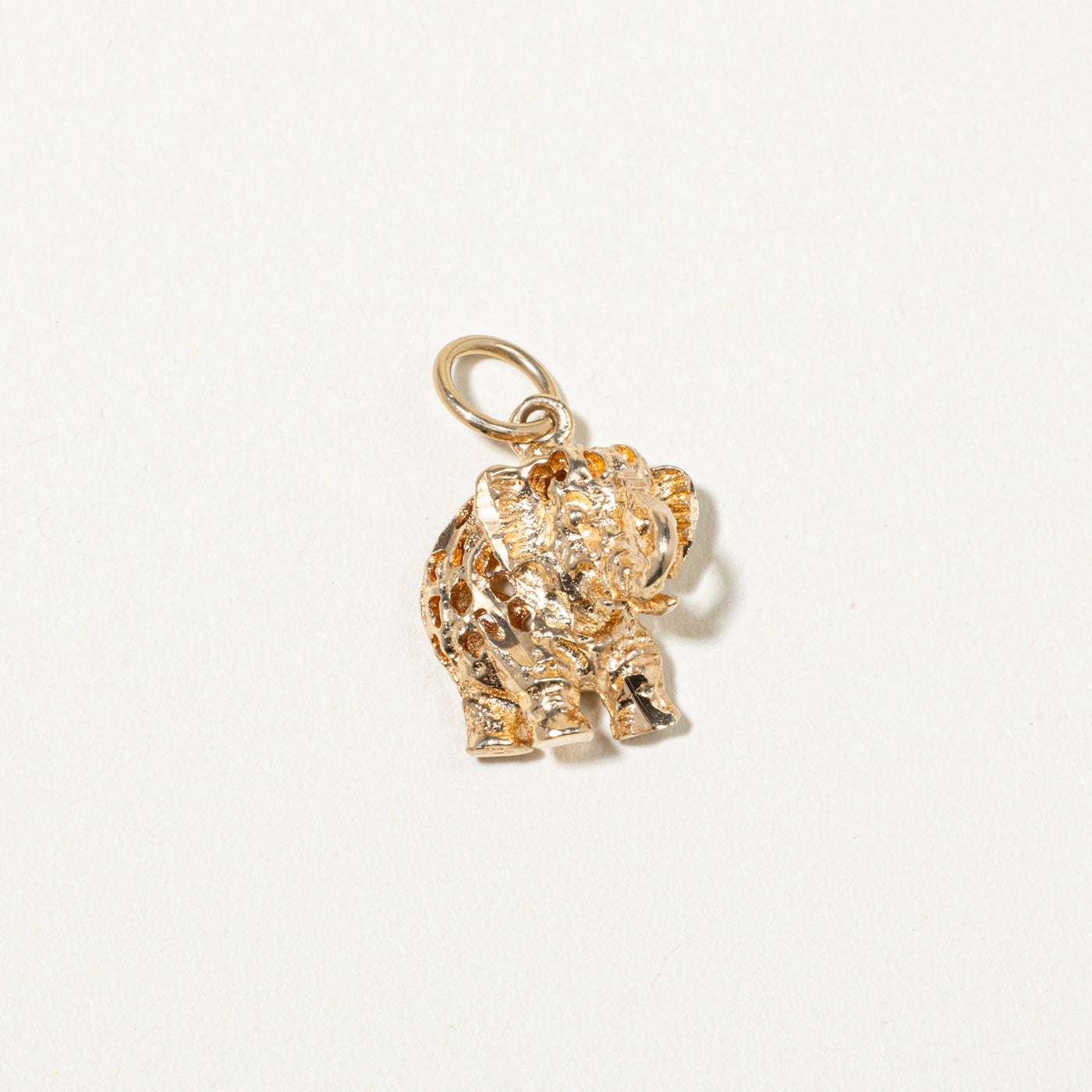 10k Yellow Gold Elephant Charm
