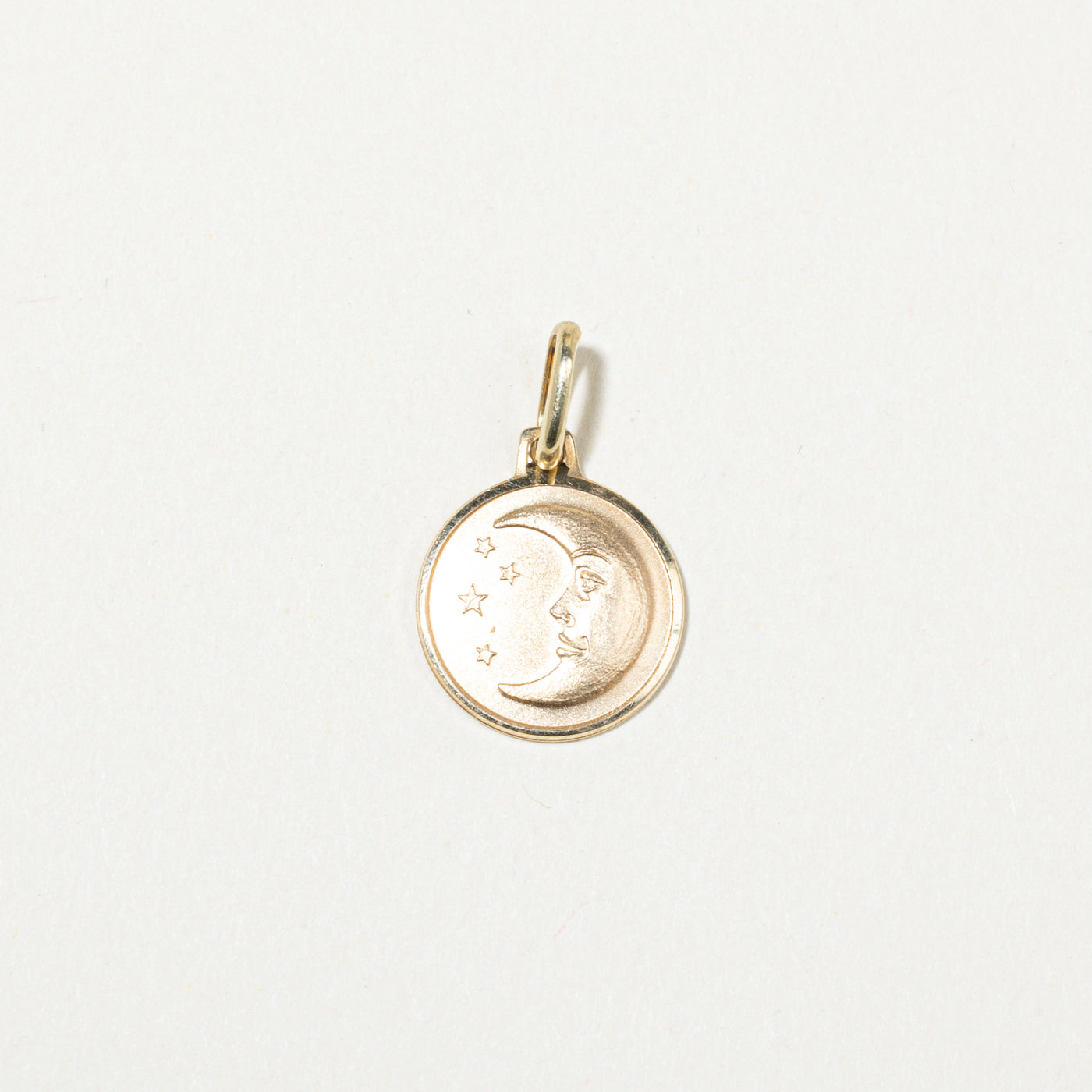 10k Yellow Gold Moon & Stars Charm