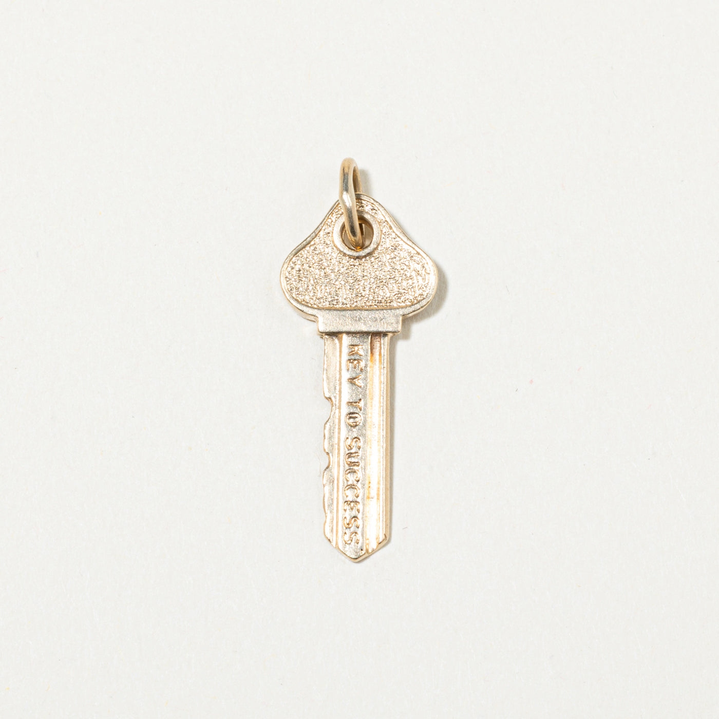 10k Yellow Gold "Key to Success" Key Charm