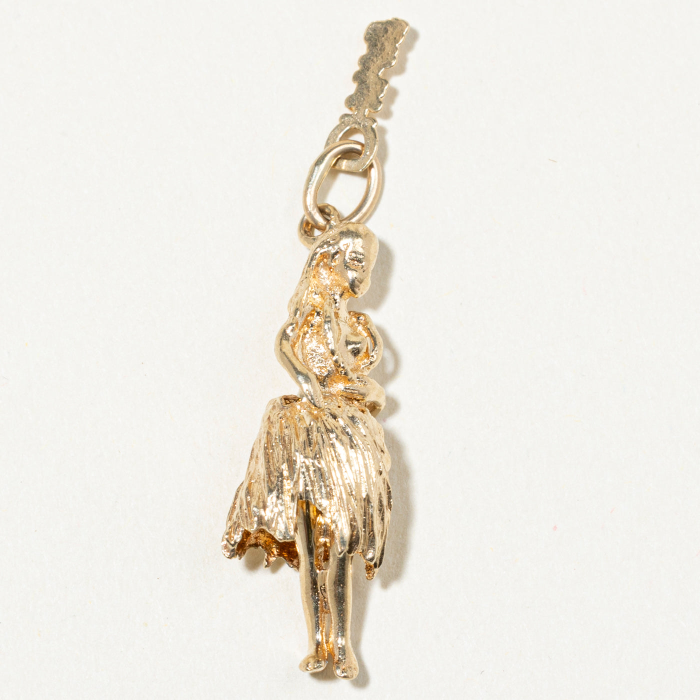 12k Yellow Gold Hula Dancer Charm