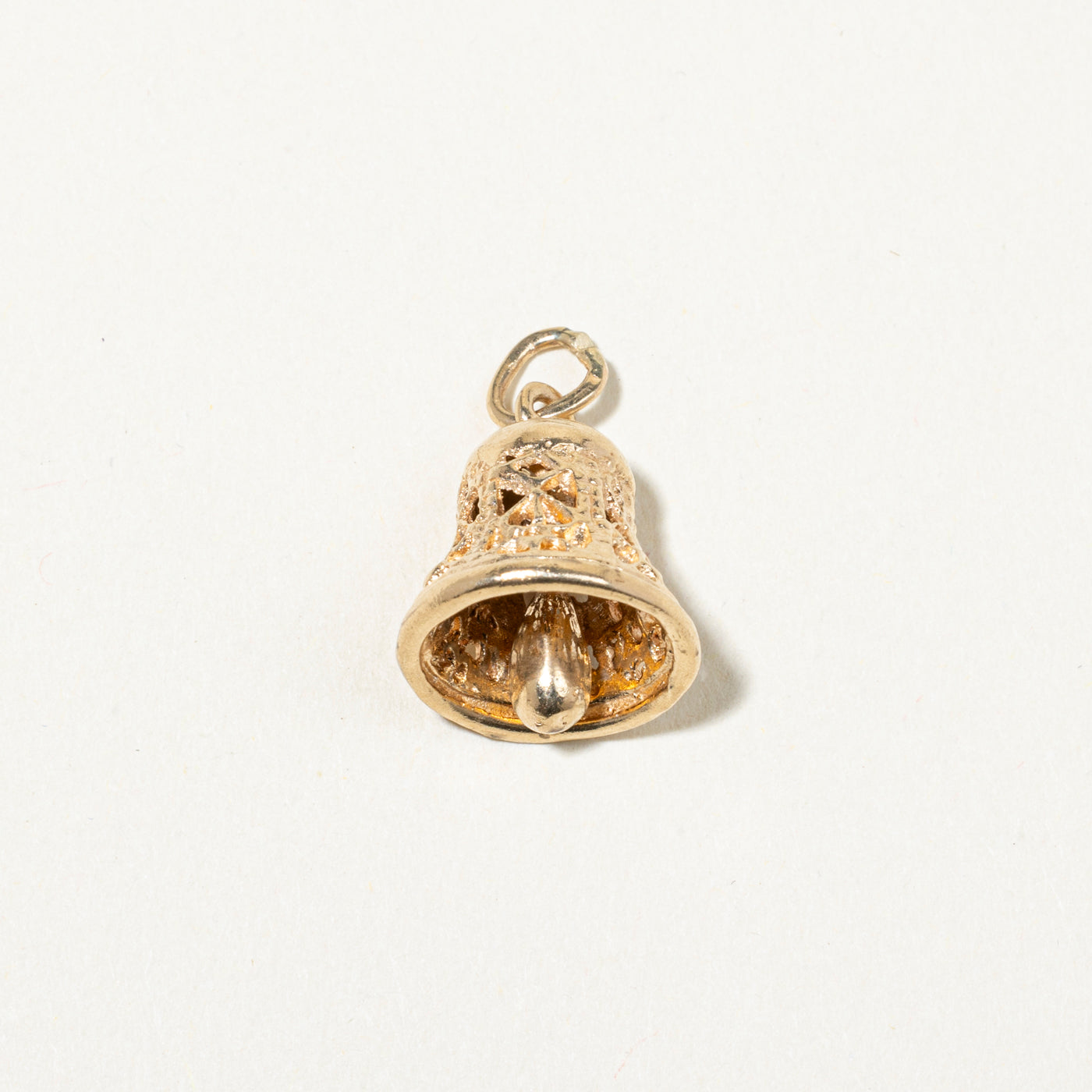 14k Yellow Gold Bell Charm