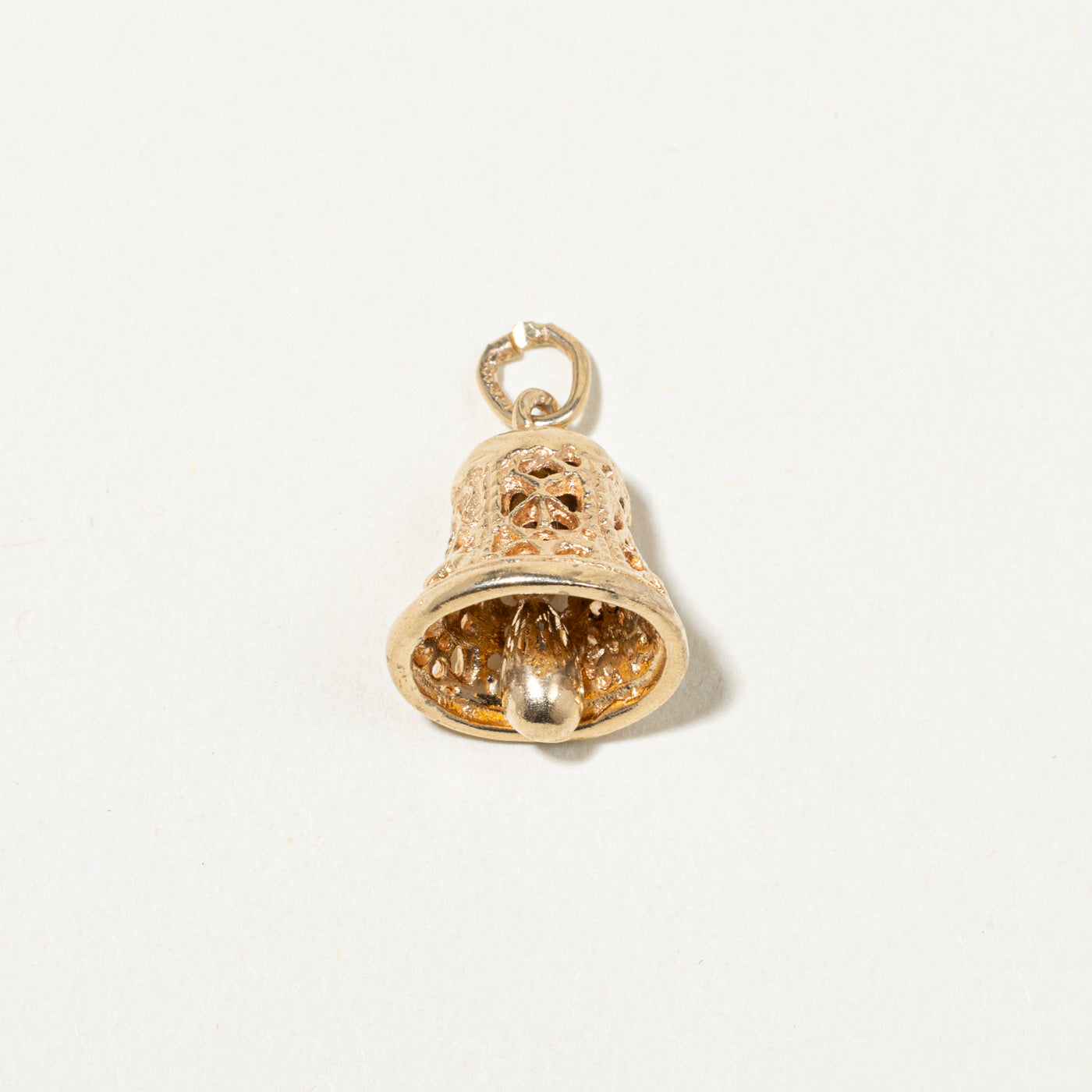 14k Yellow Gold Bell Charm