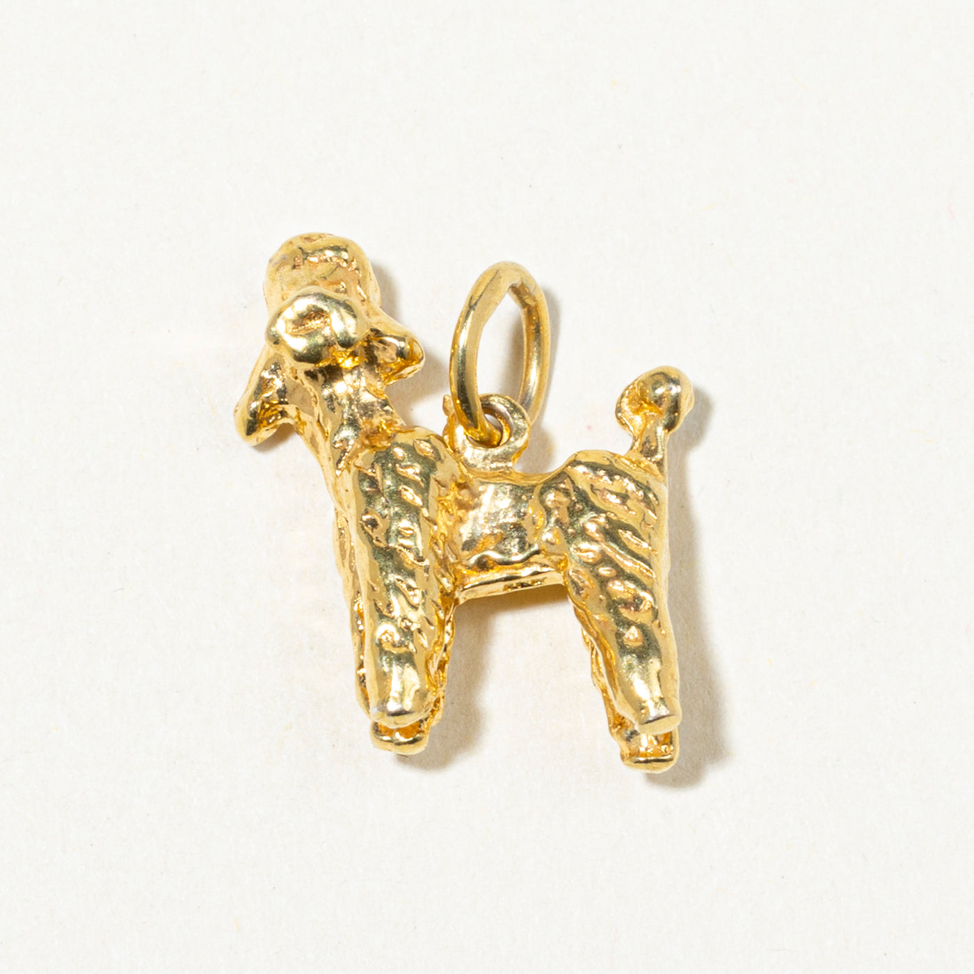 12k Yellow Gold Poodle Charm
