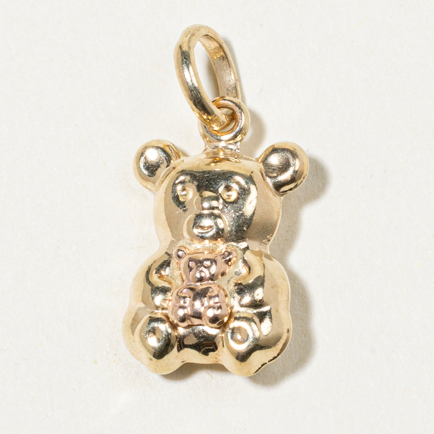 14k Yellow Gold Teddy Bear Charm