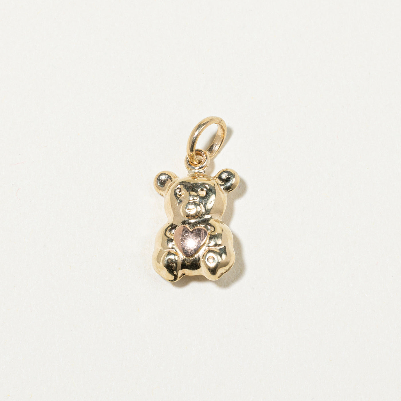 14k Yellow Gold Teddy Bear Charm