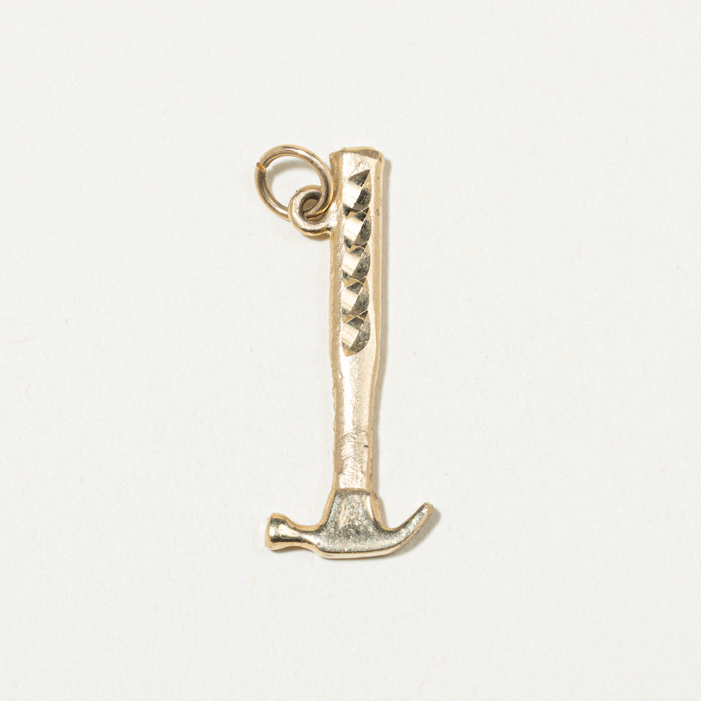 10k Yellow Gold Hammer Charm