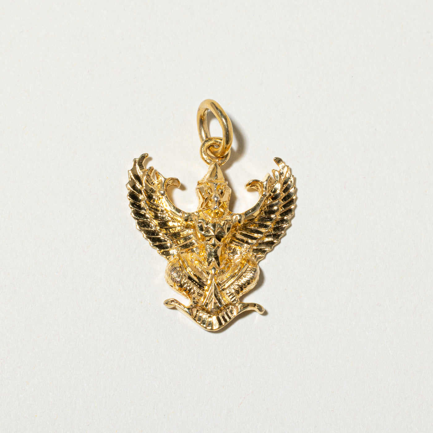 14k Yellow Gold Garuda Charm