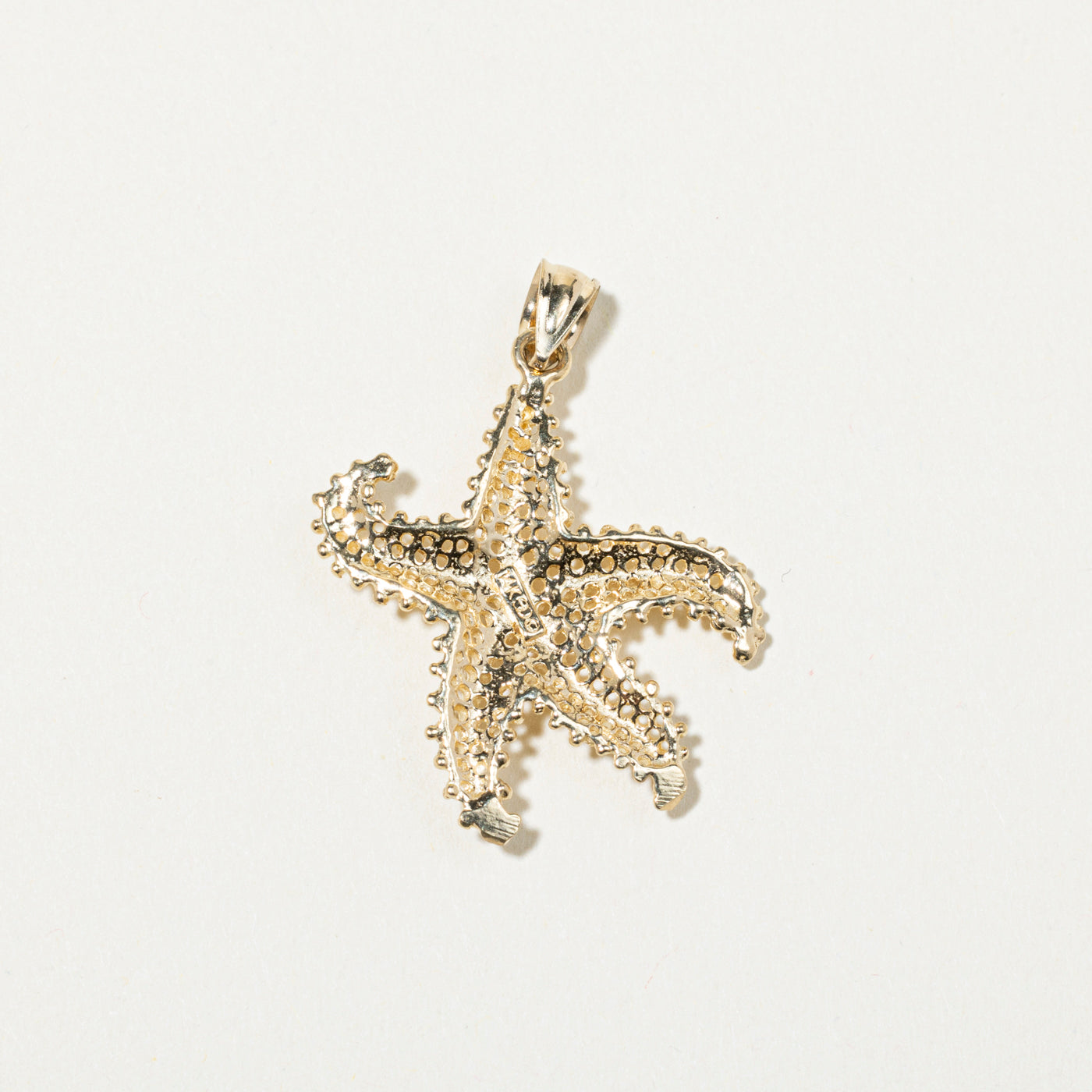 14k Yellow Gold Starfish Pendant