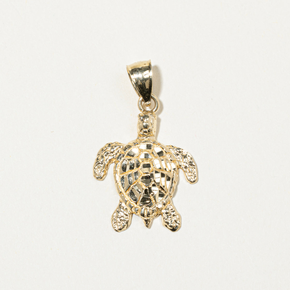 Turtle Gold Color 14k Yellow Gold Turtle Pendant